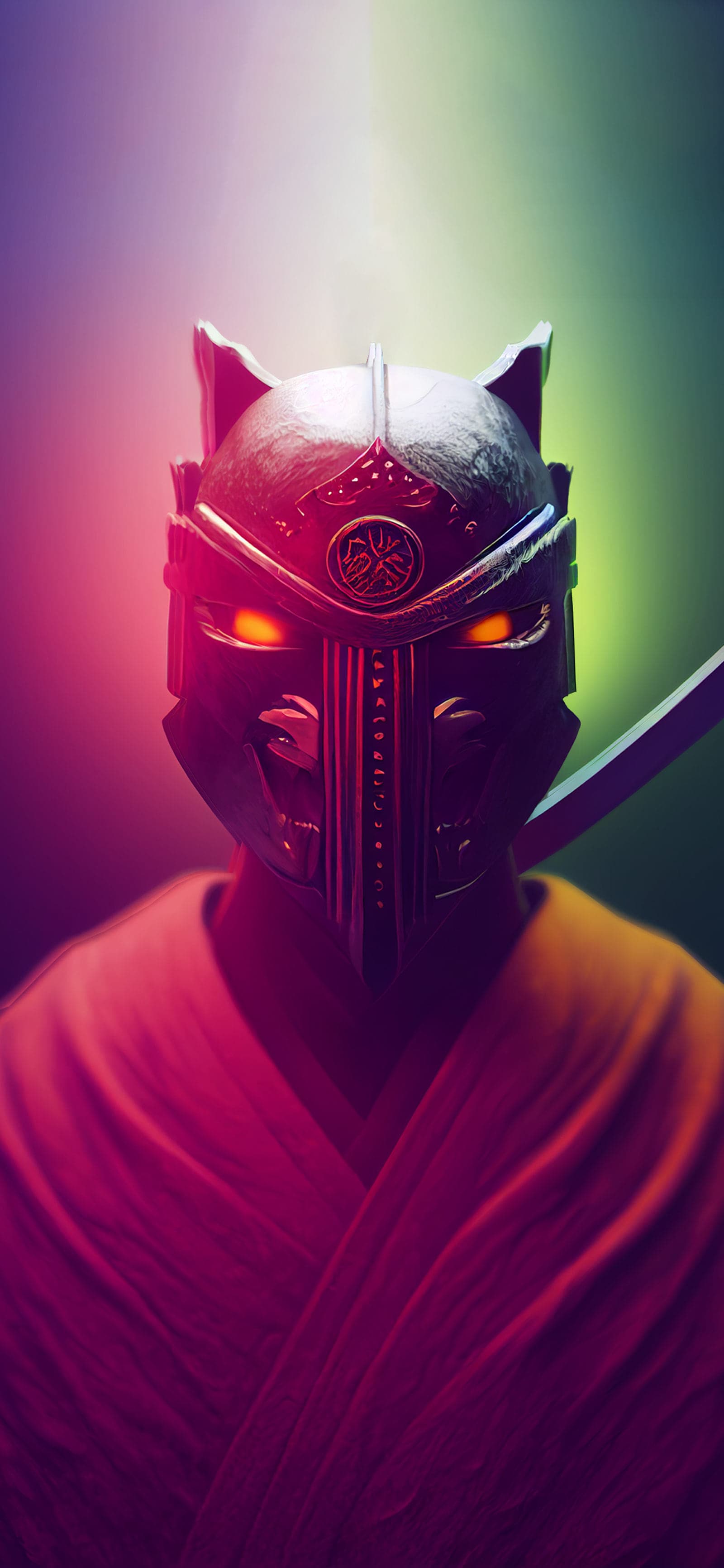Cyberpunk Ninja - free phone wallpaper