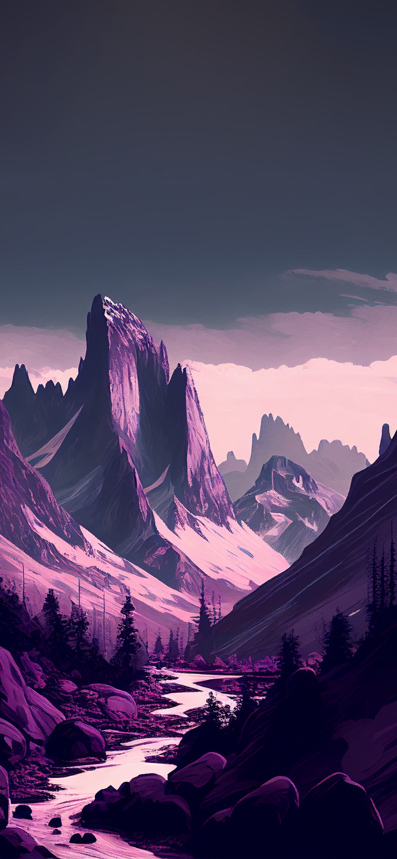 Purple Mountain Majesty - free phone wallpaper