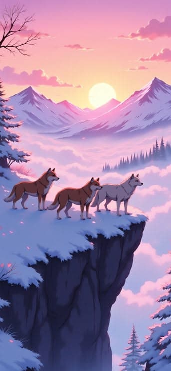 Wolf Pack 2 - free phone wallpaper download