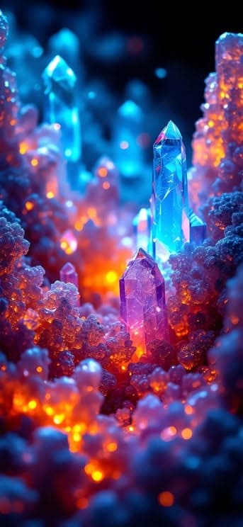 Crystal Glow - free phone wallpaper download