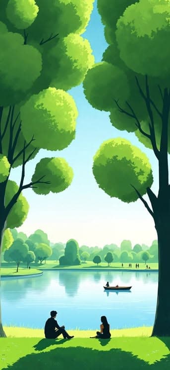 Tranquil Lake Scene - free phone wallpaper download