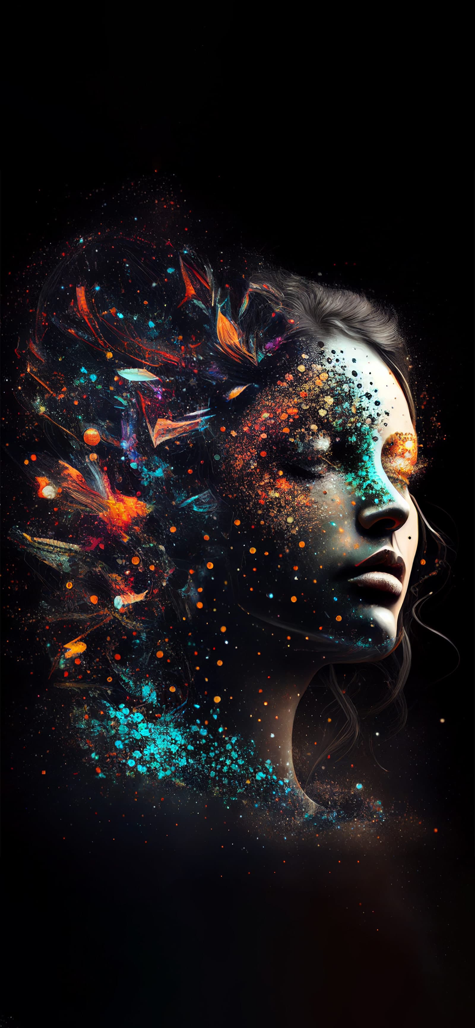 Cosmic Beauty Portrait - free phone wallpaper