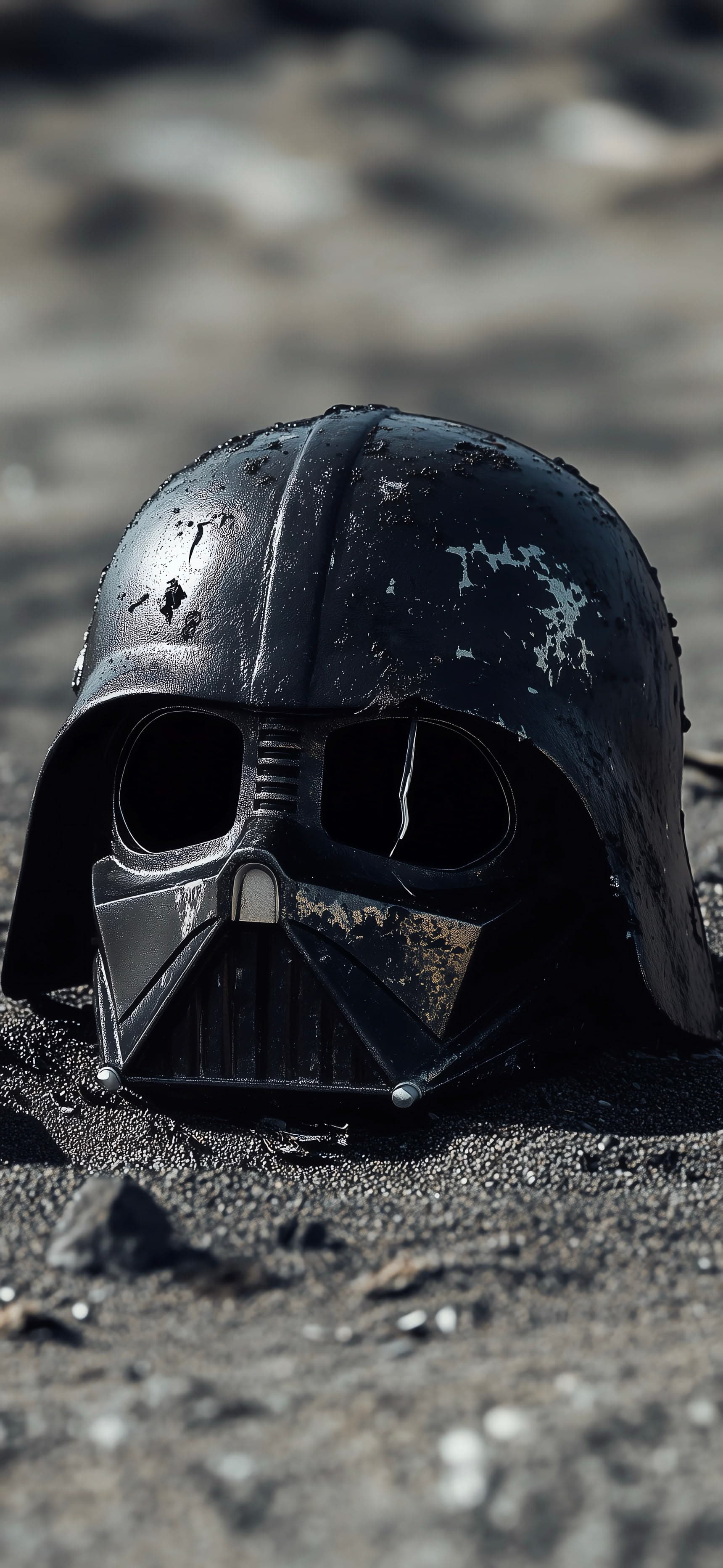 Helmet on sand 1 - free phone wallpaper