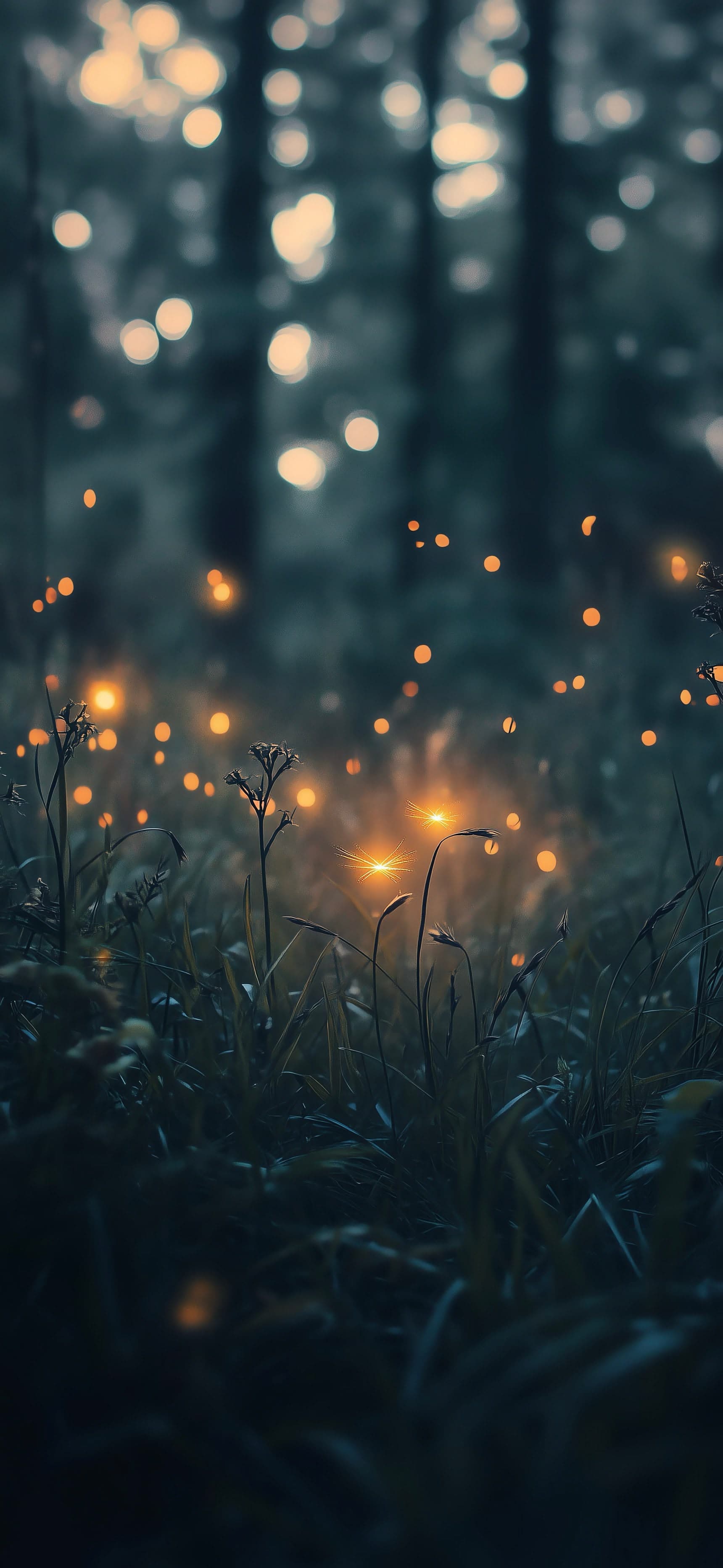 Luminated grass 1 - free phone wallpaper