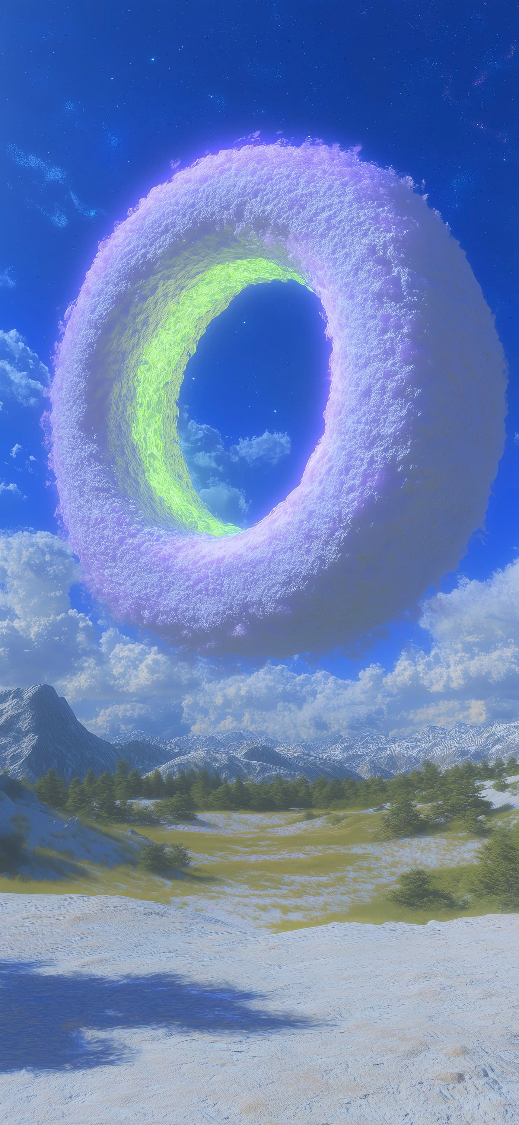 Cloudy Sky Portal - free phone wallpaper