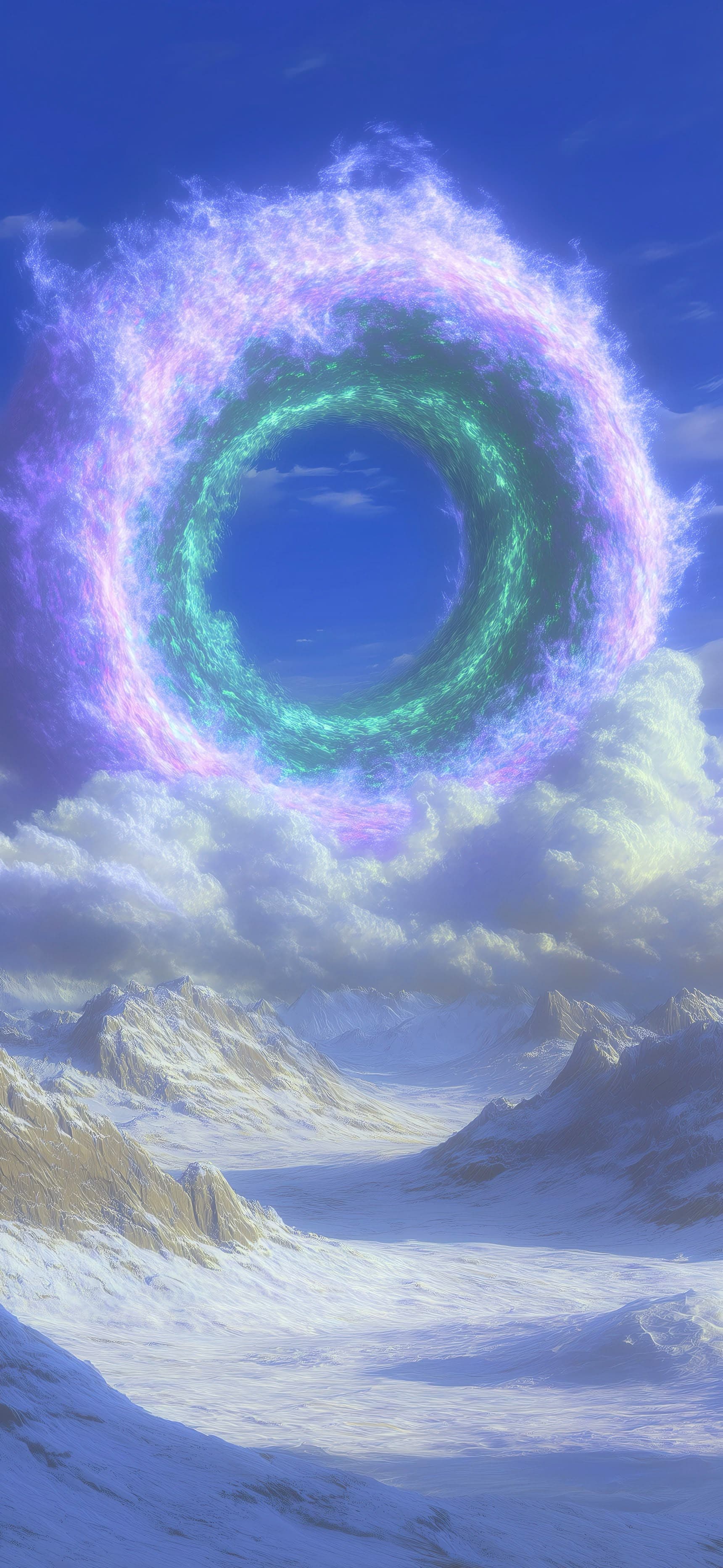 Celestial Ring Vista - free phone wallpaper