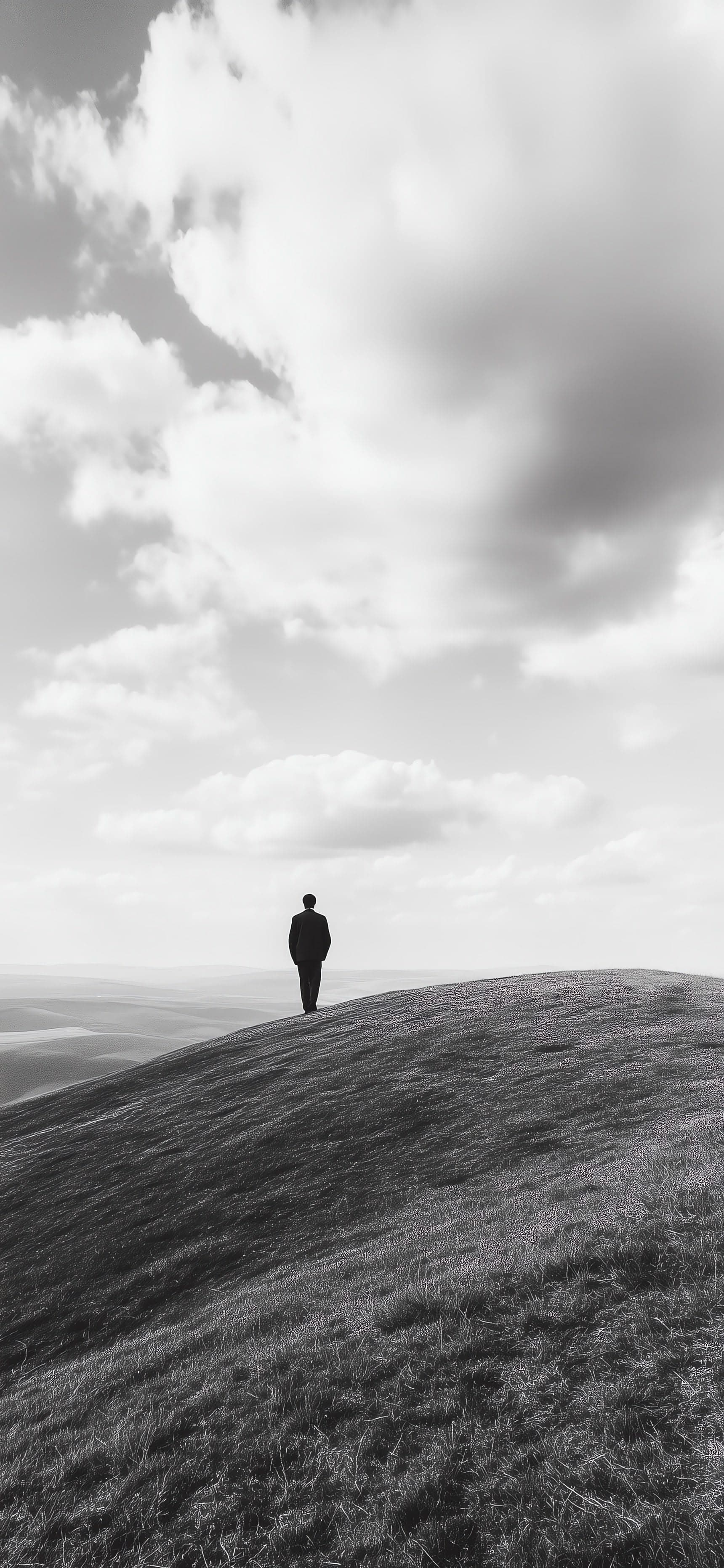Solitary Hill Wanderer - free phone wallpaper