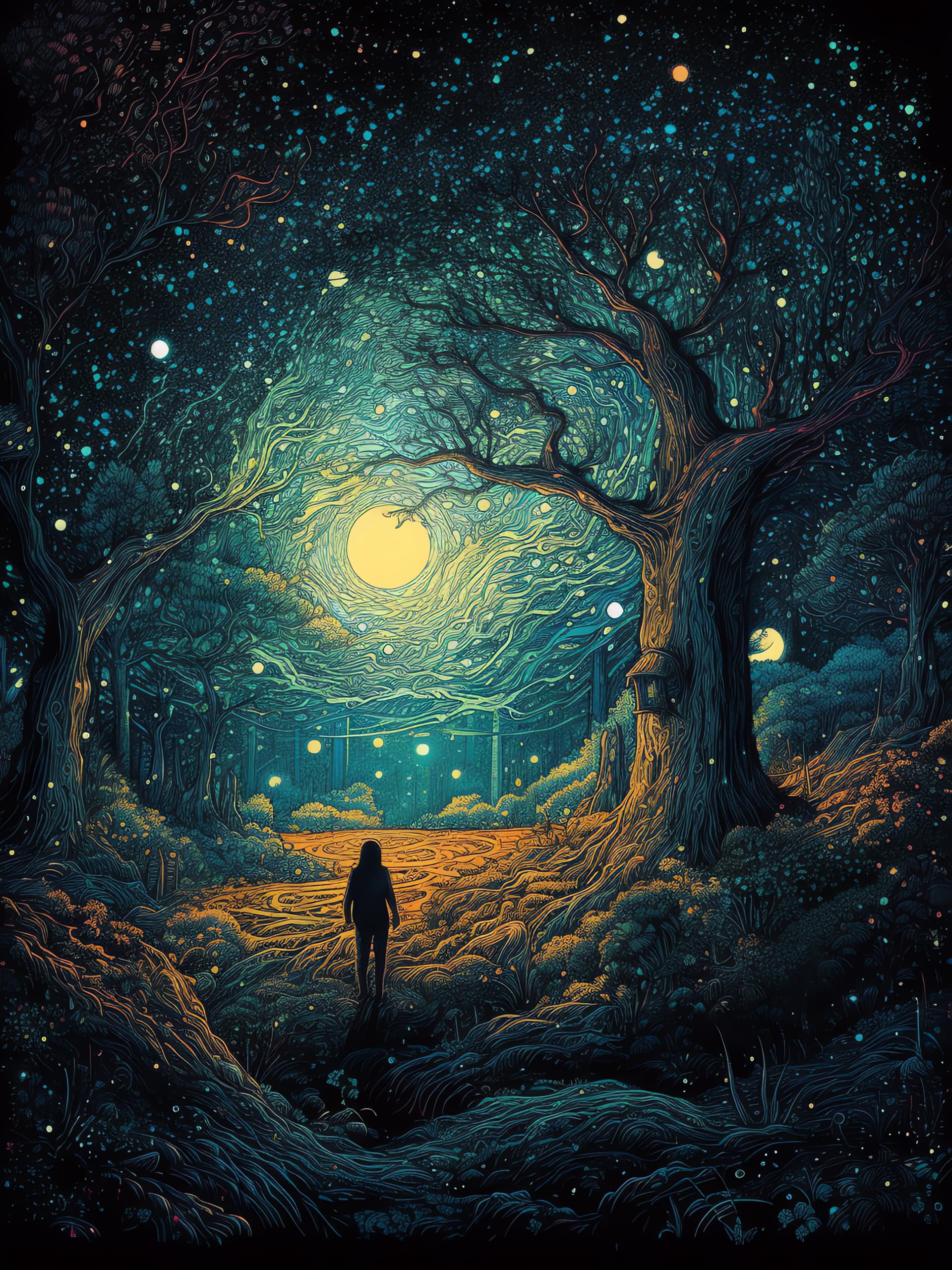 Enchanted Forest Path - free phone wallpaper