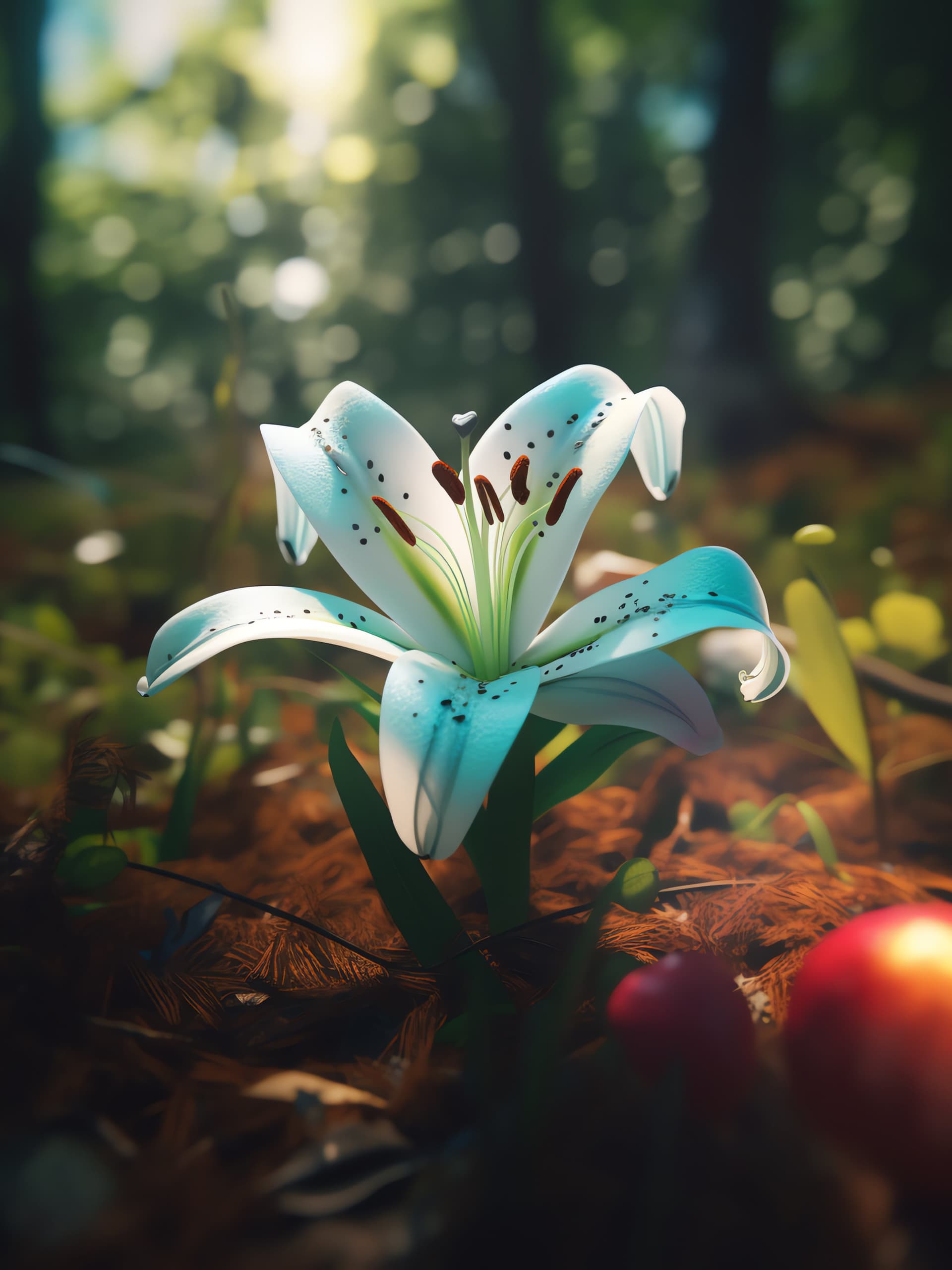 Lily in Sunlight - free phone wallpaper