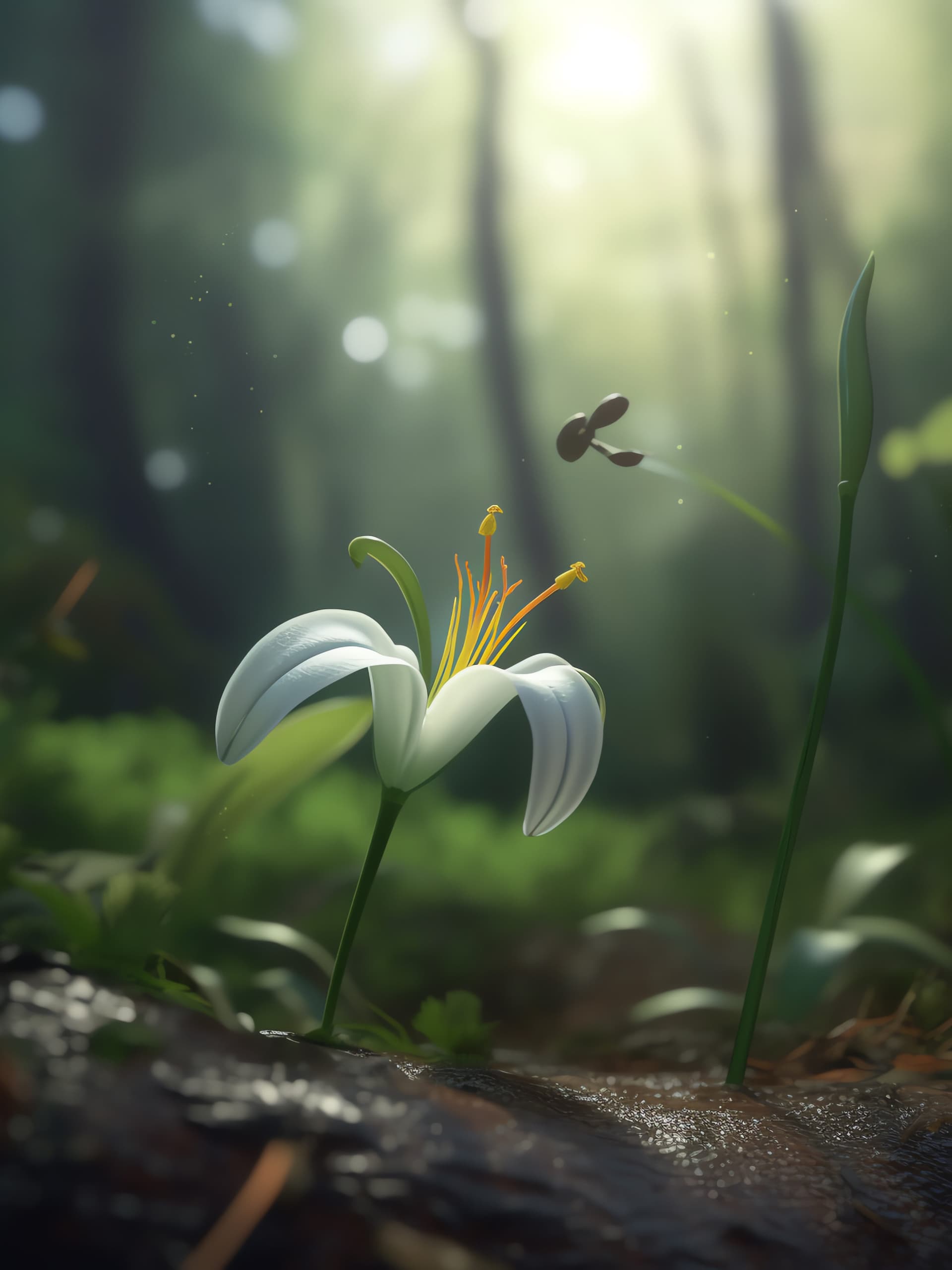 Forest Lily - free phone wallpaper