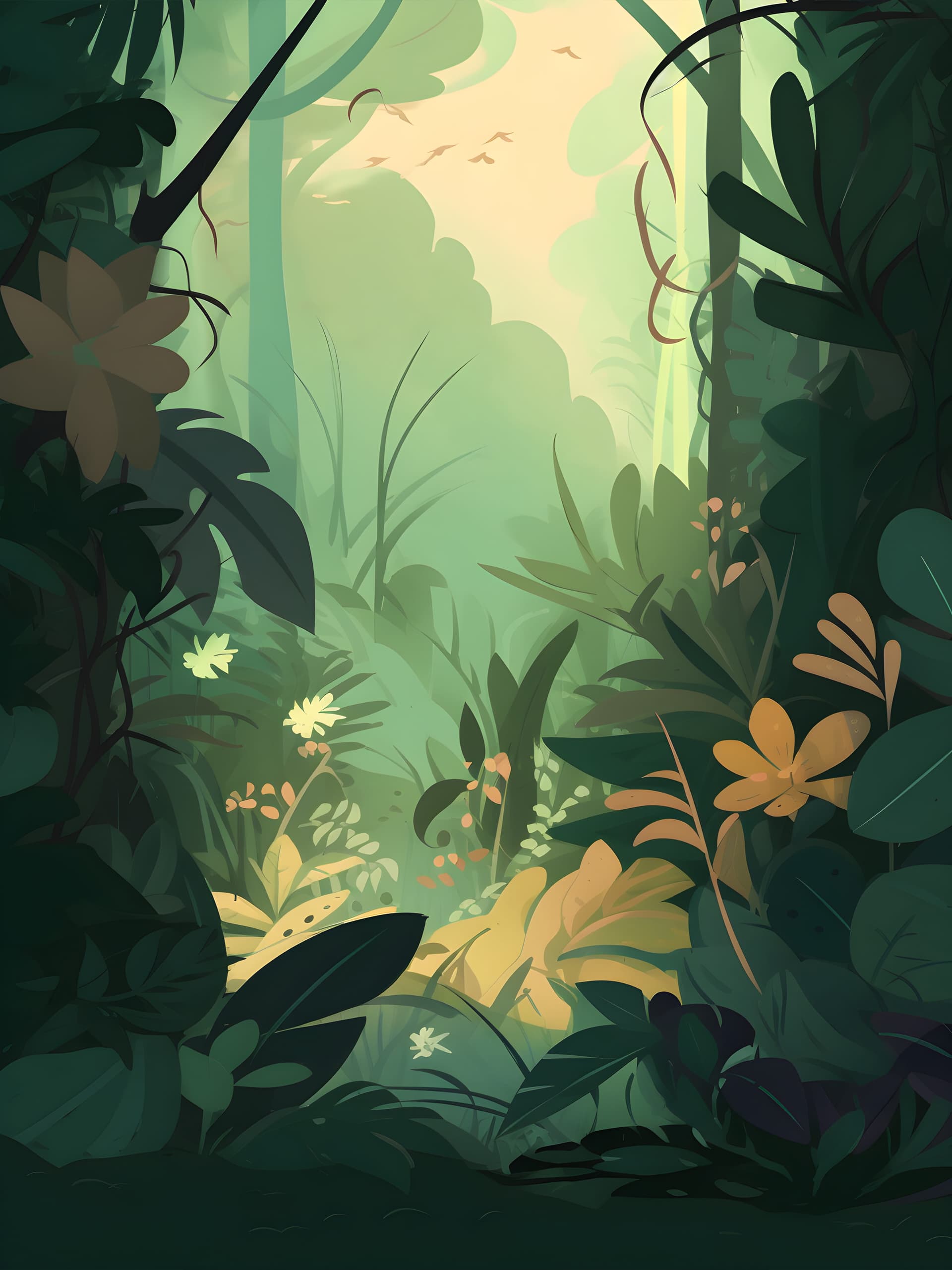 Jungle Canopy View - free phone wallpaper