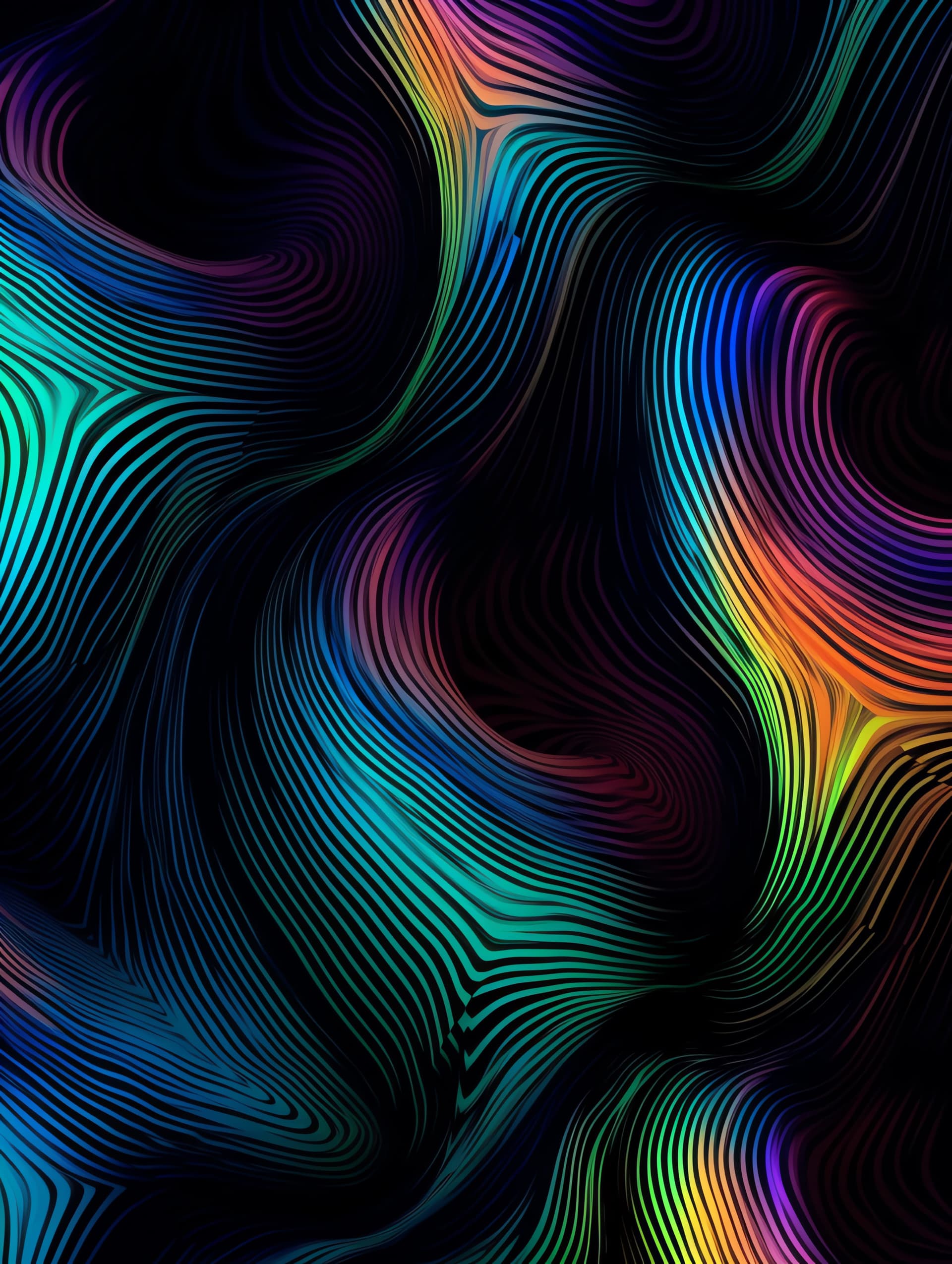 Abstract Wave Pattern - free phone wallpaper