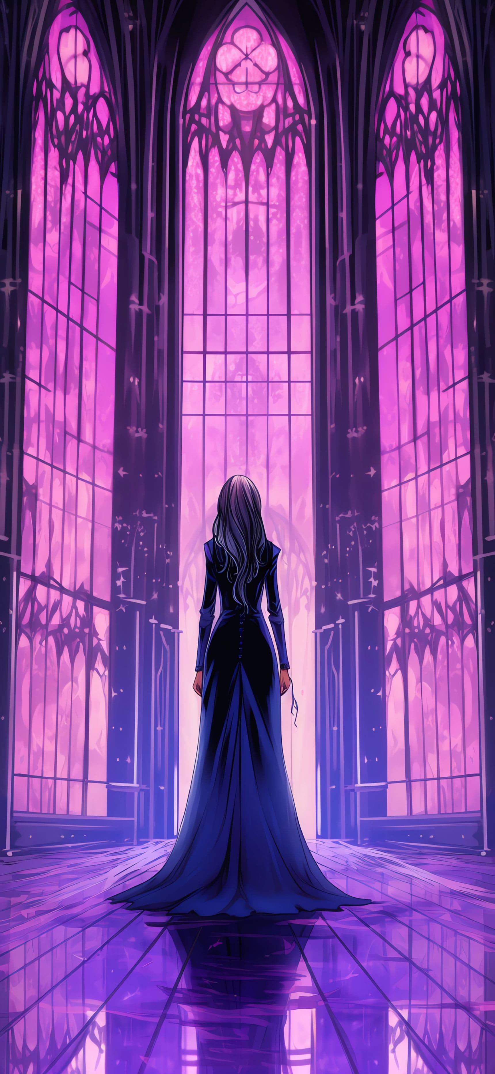 Gothic Hallway - free phone wallpaper