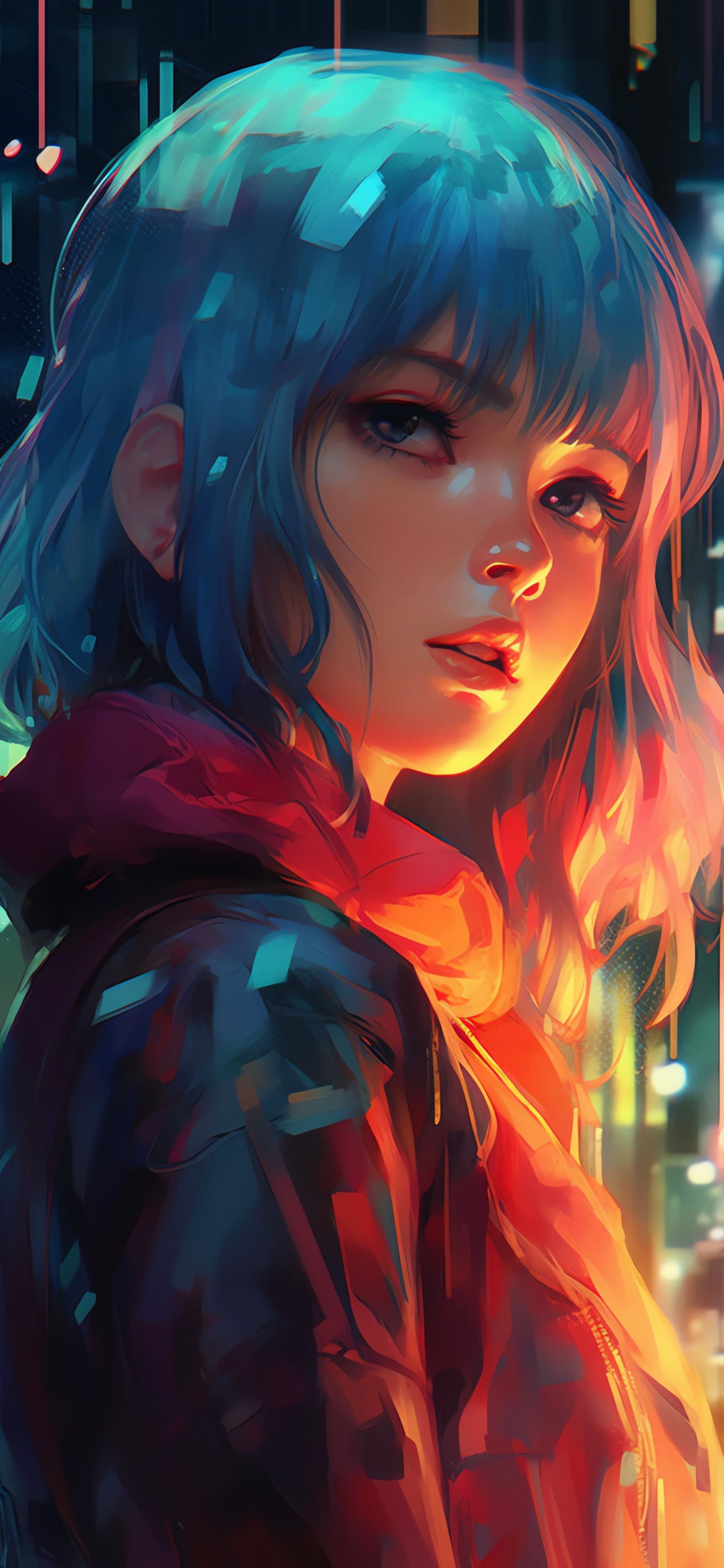 Cyberpunk Portrait - free phone wallpaper