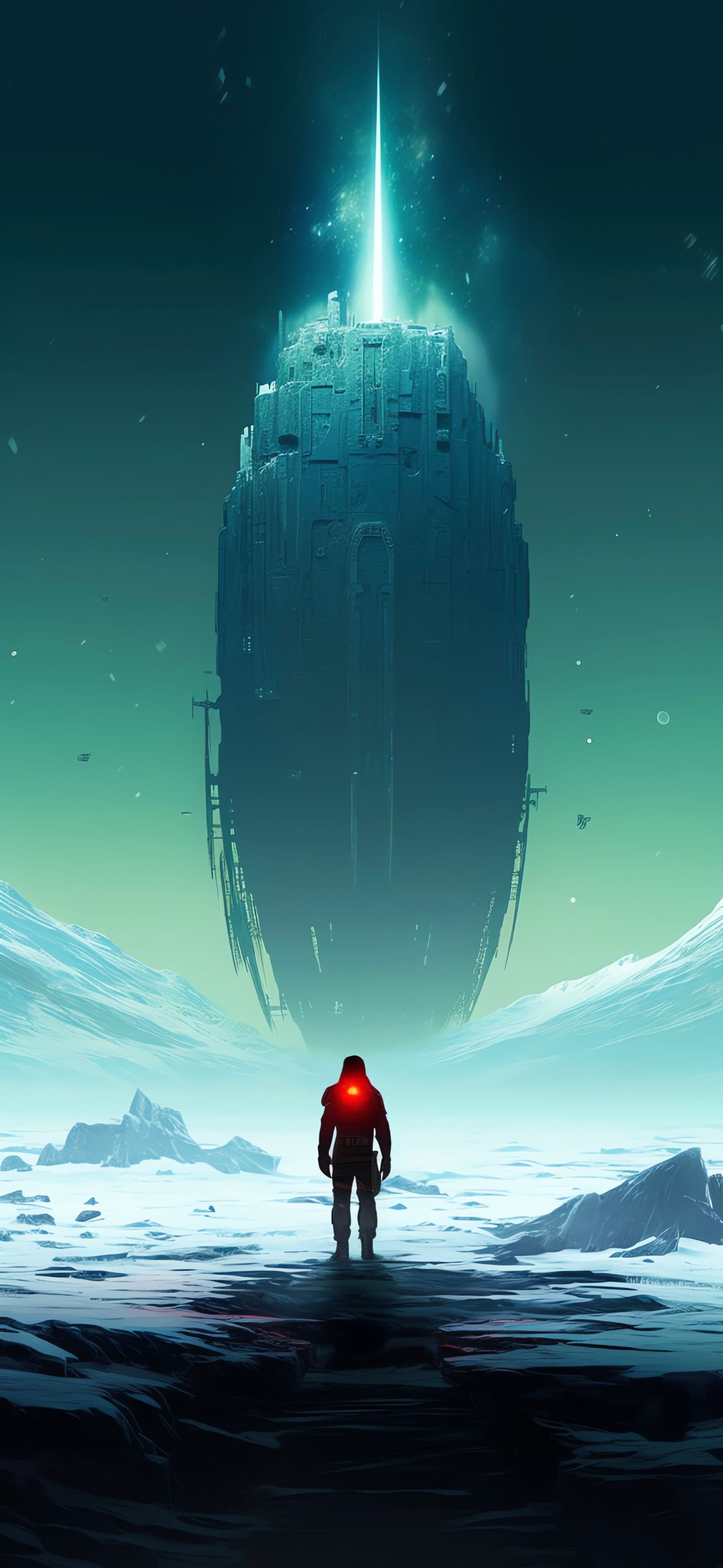 Sci-Fi Monolith - free phone wallpaper