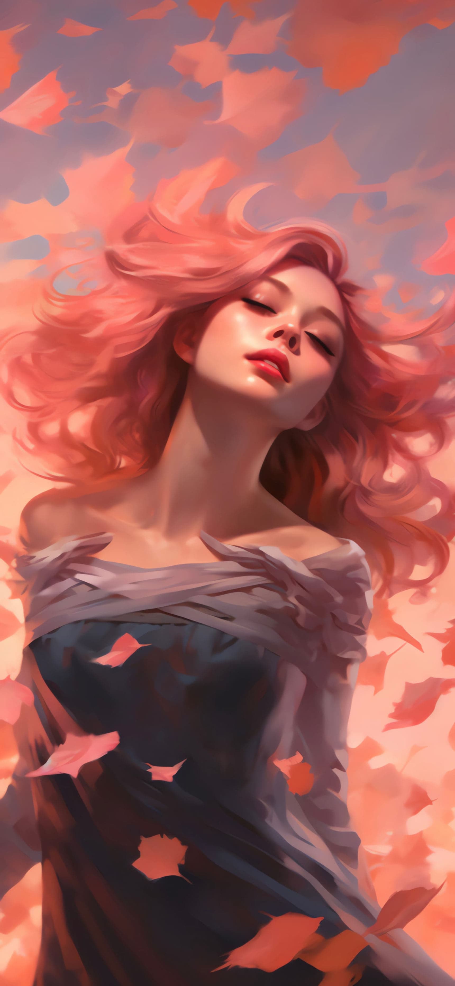 Autumnal Dreamscape Portrait - free phone wallpaper