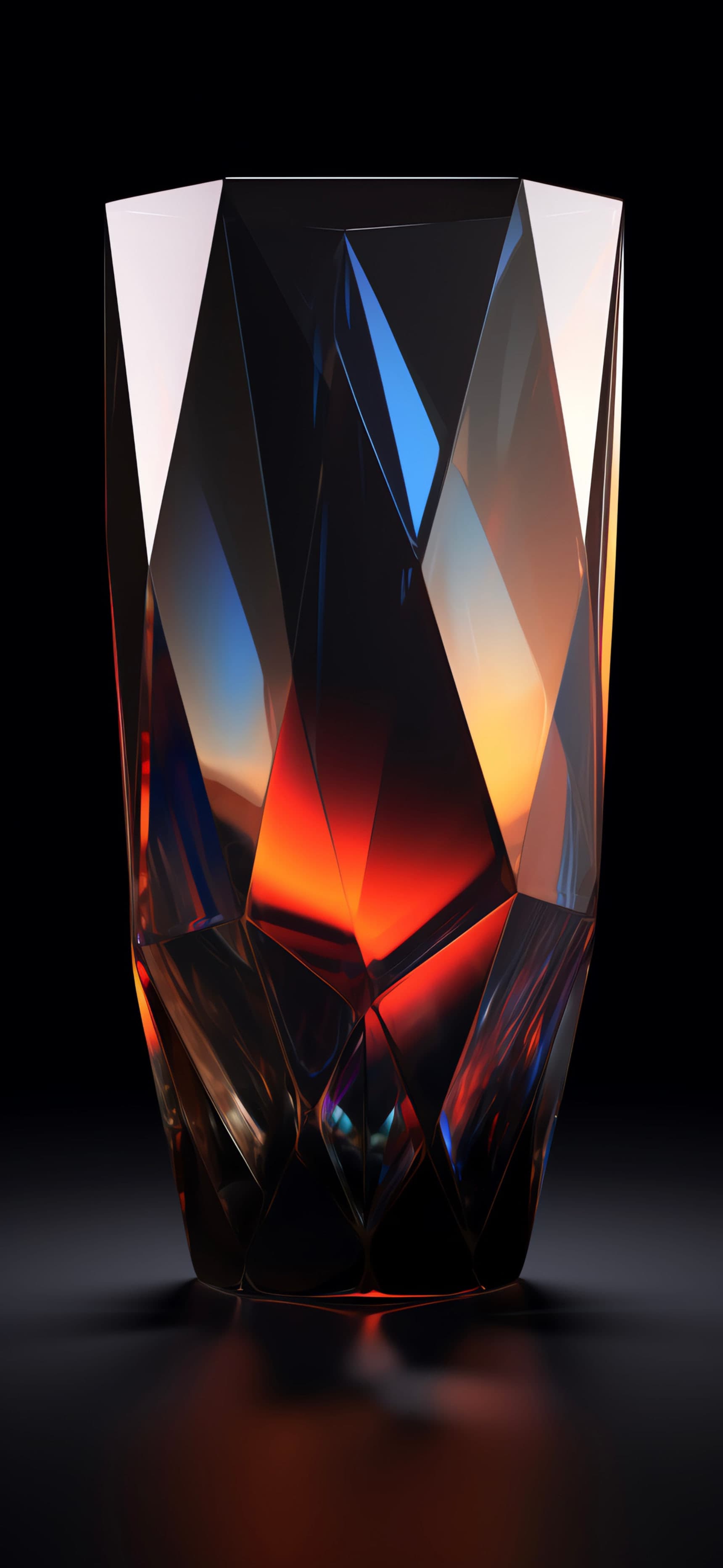 Prismatic Glass Art - free phone wallpaper