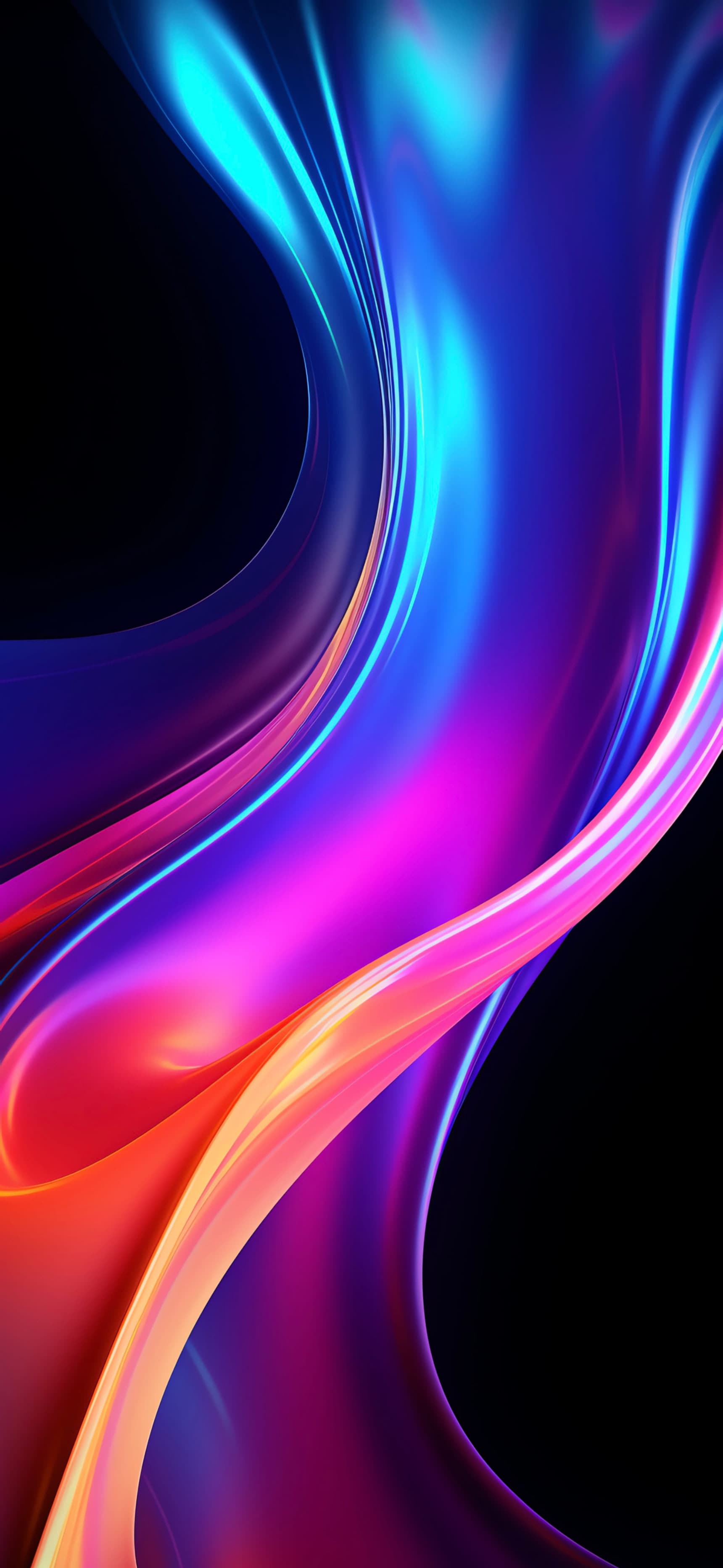 Luminous Color Streams - free phone wallpaper