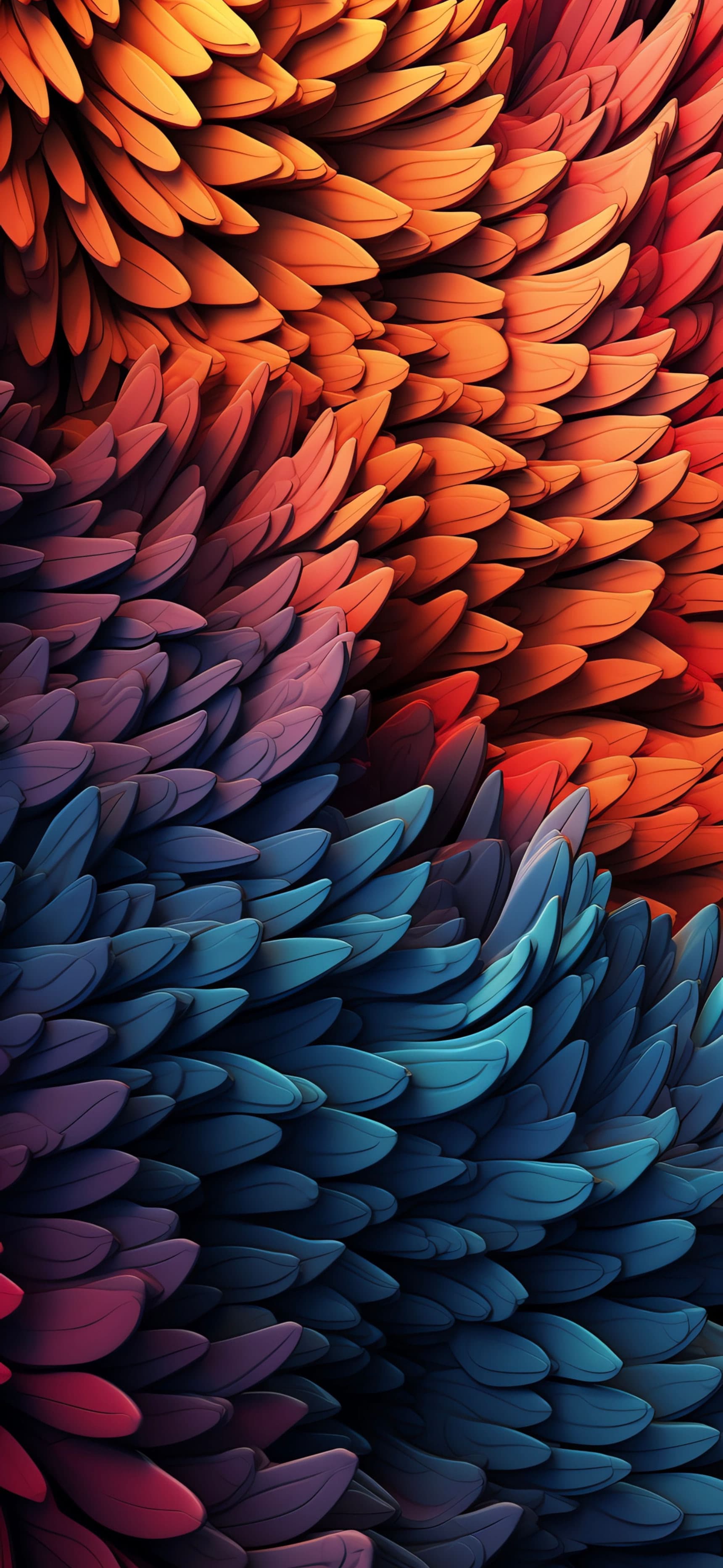 Feathered Texture - free phone wallpaper