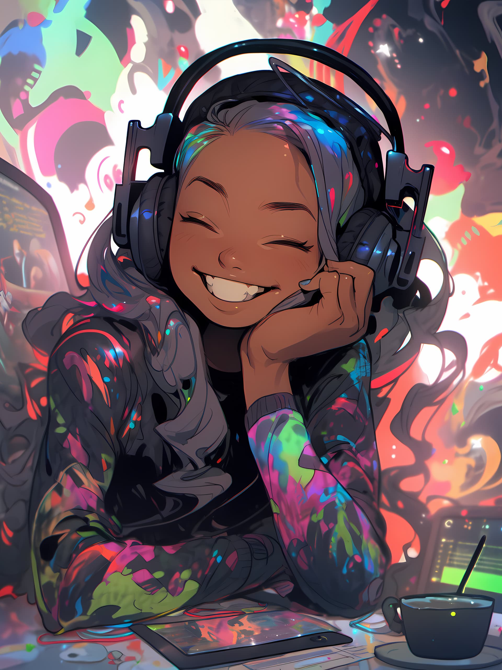 Creative Portrait Smile - free phone wallpaper