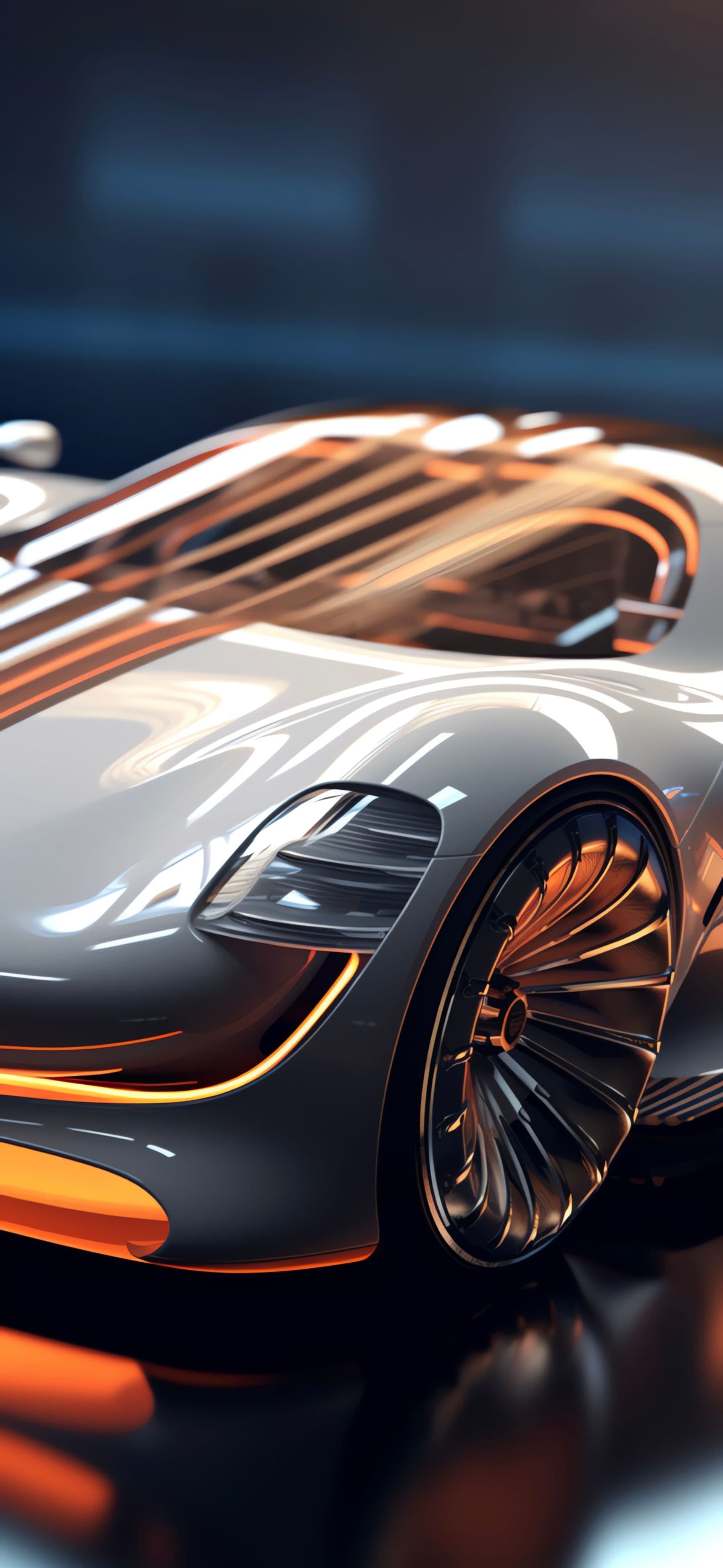 Futuristic Racer - free phone wallpaper