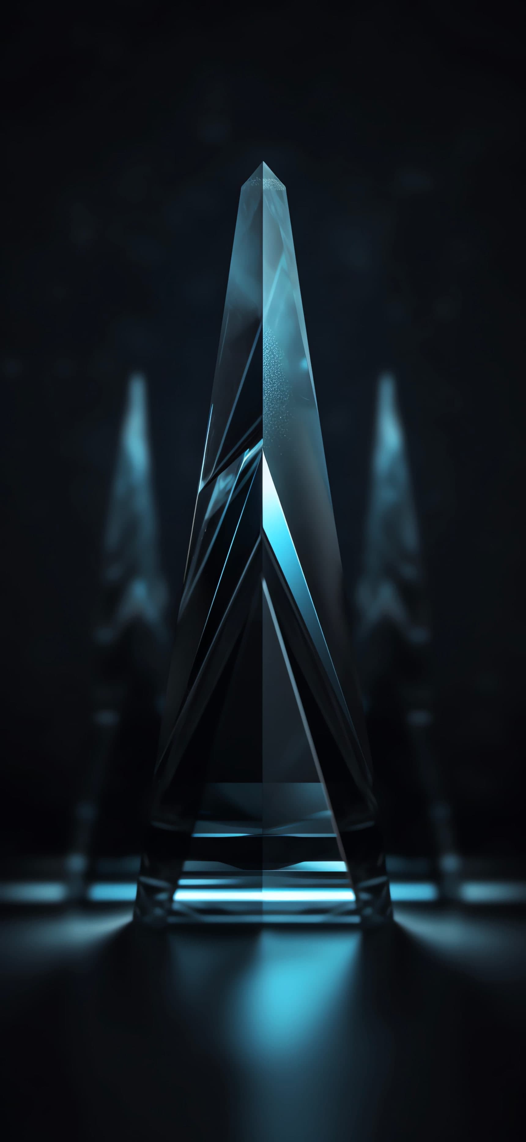 Crystal Obelisk Glow - free phone wallpaper