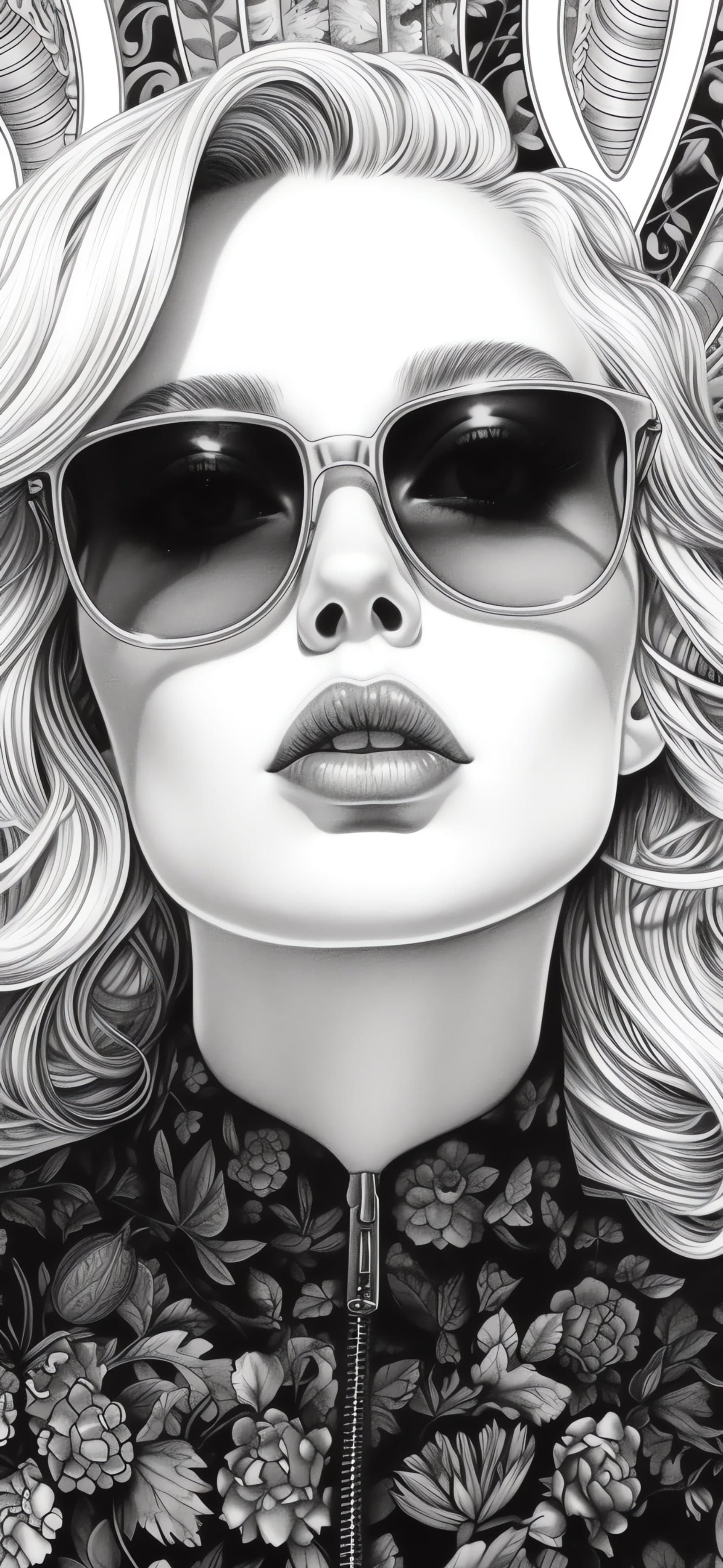 Sunglasses Portrait - free phone wallpaper