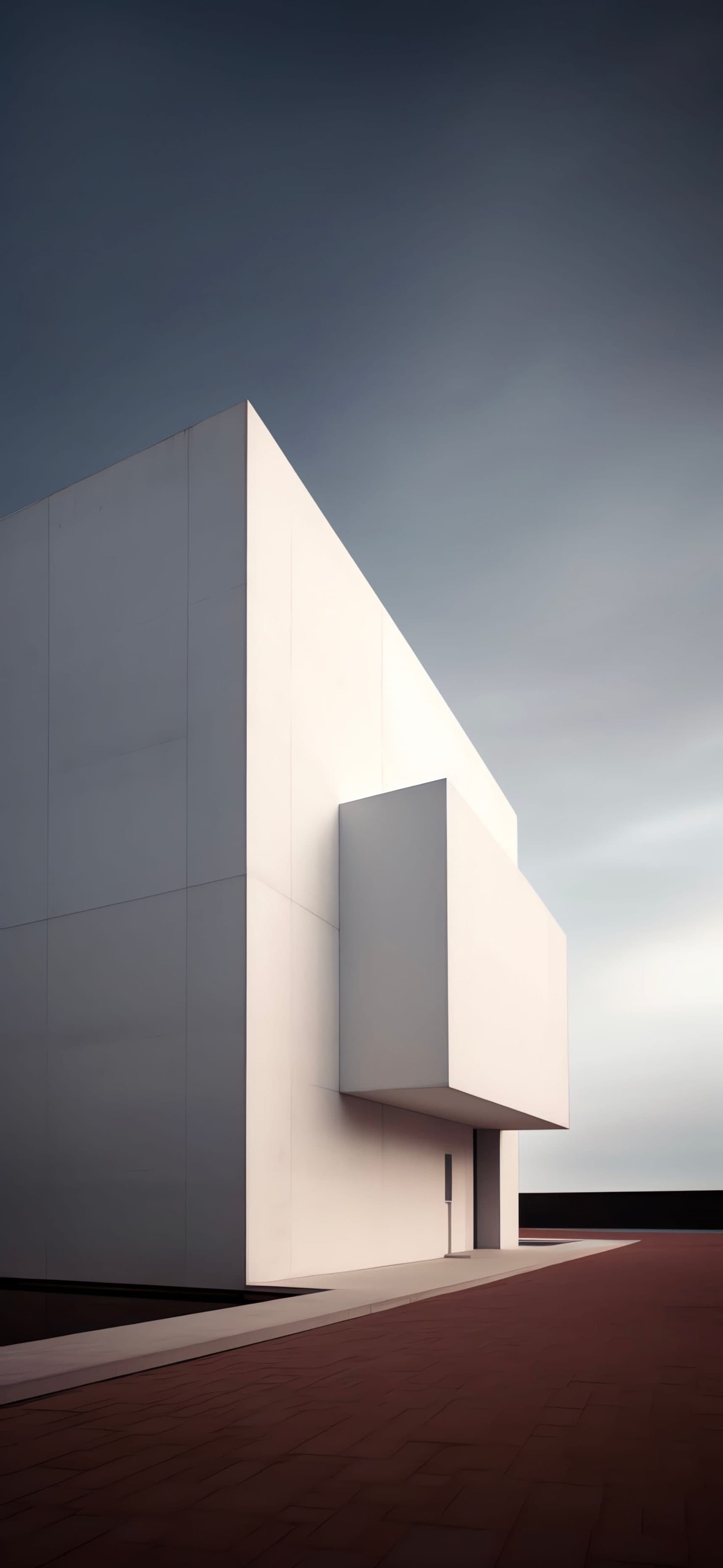 Minimalist White Building - free phone wallpaper