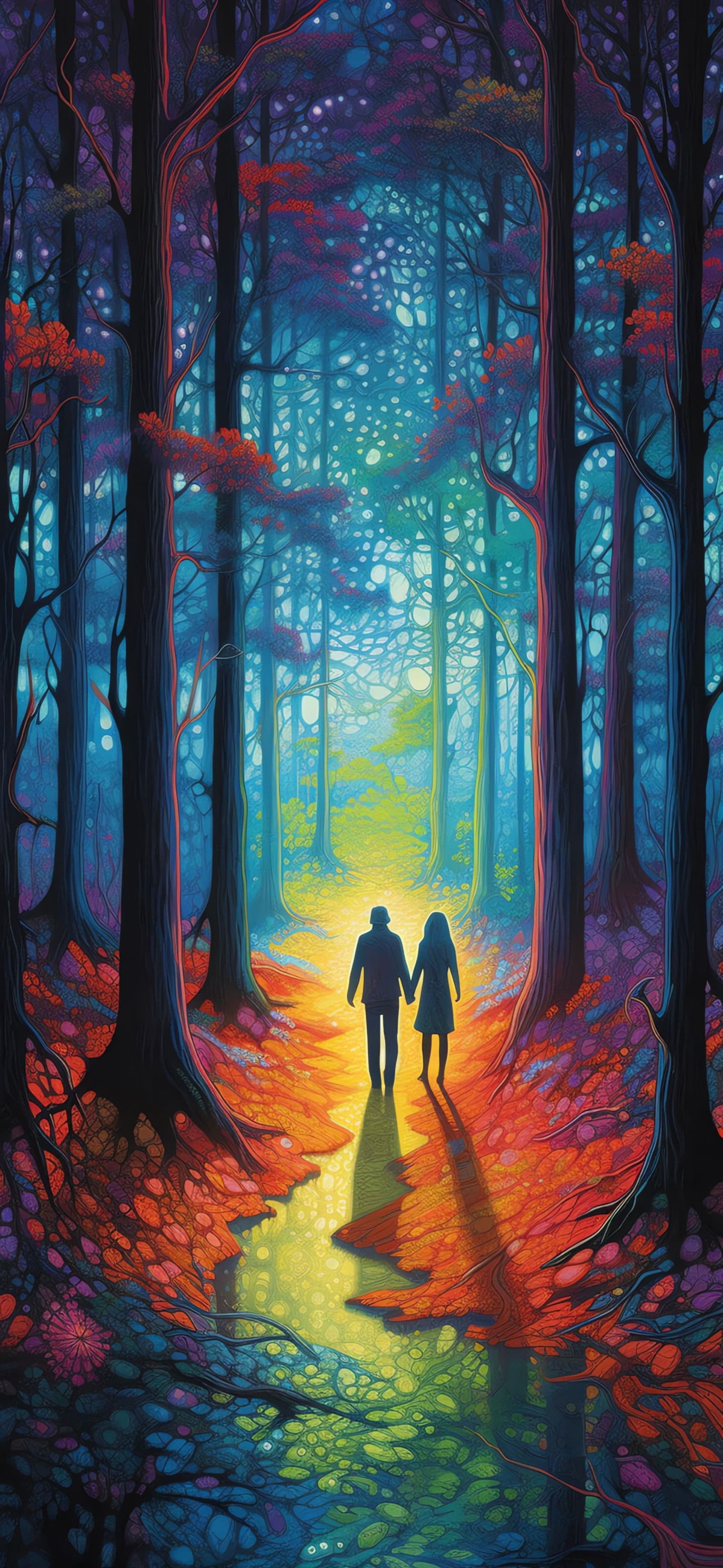 Enchanted Forest Walk - free phone wallpaper