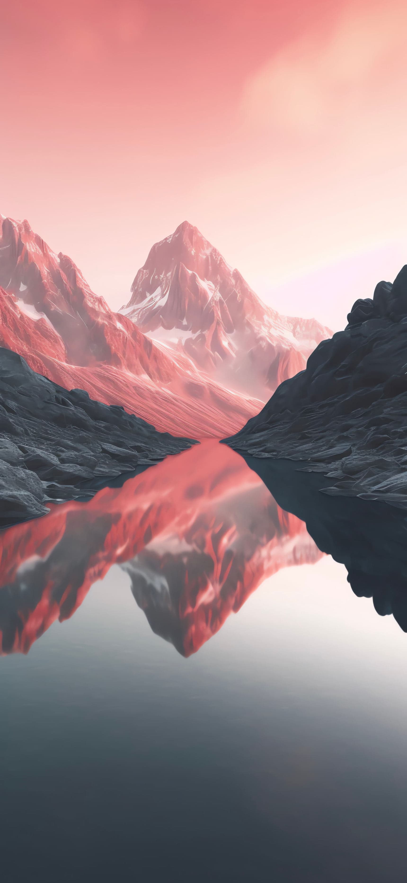 Rosewater Mountain Reflection - free phone wallpaper