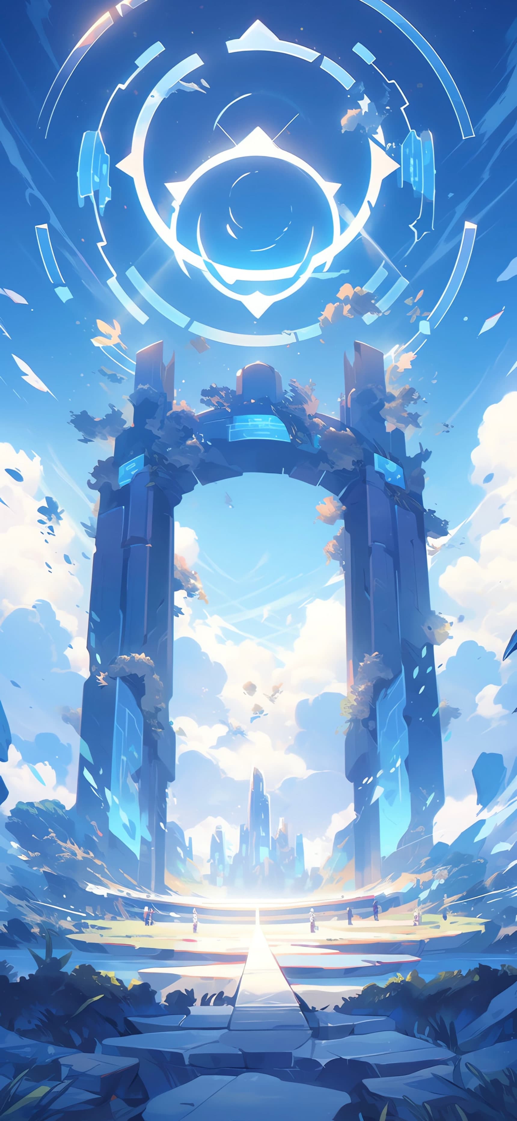 Futuristic Sky Portal - free phone wallpaper