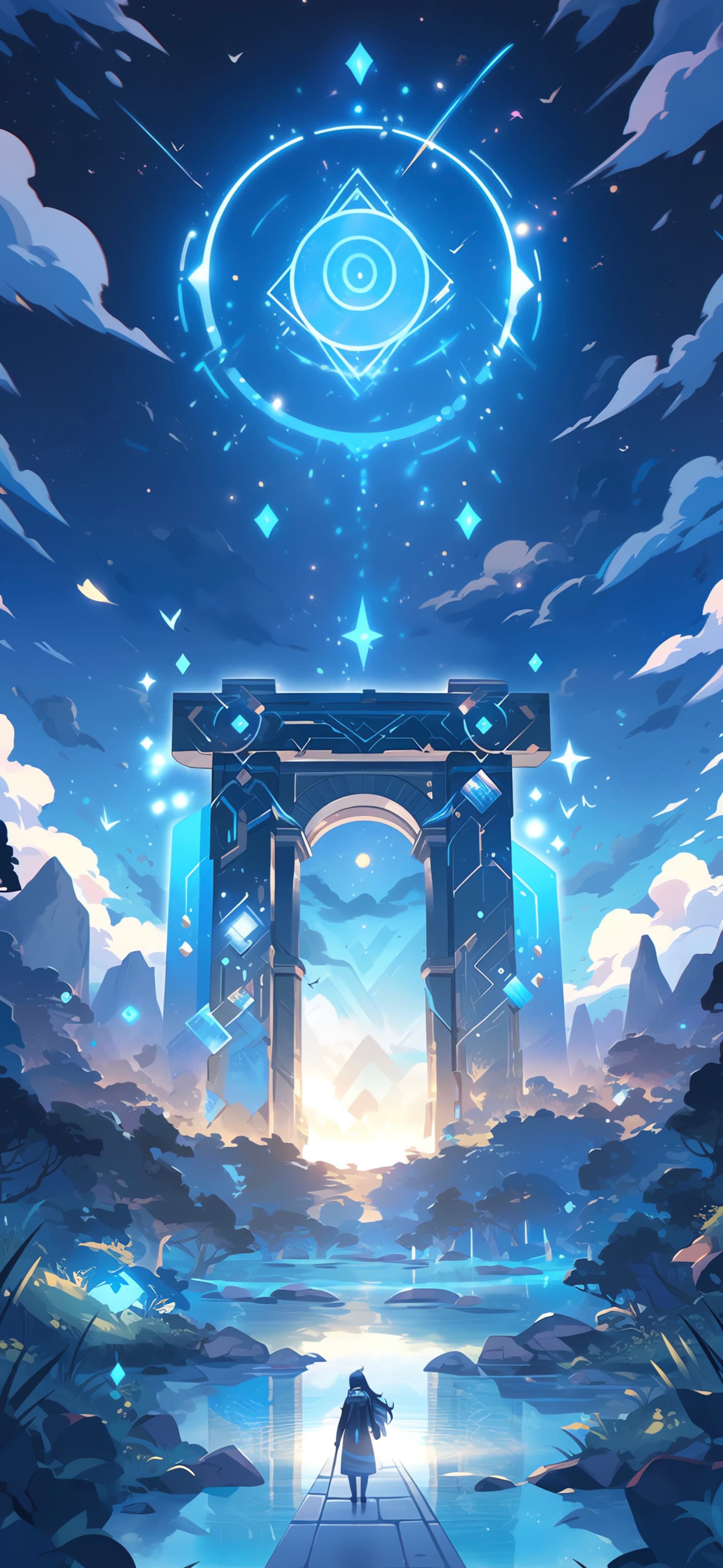 Magical Portal Scene - free phone wallpaper