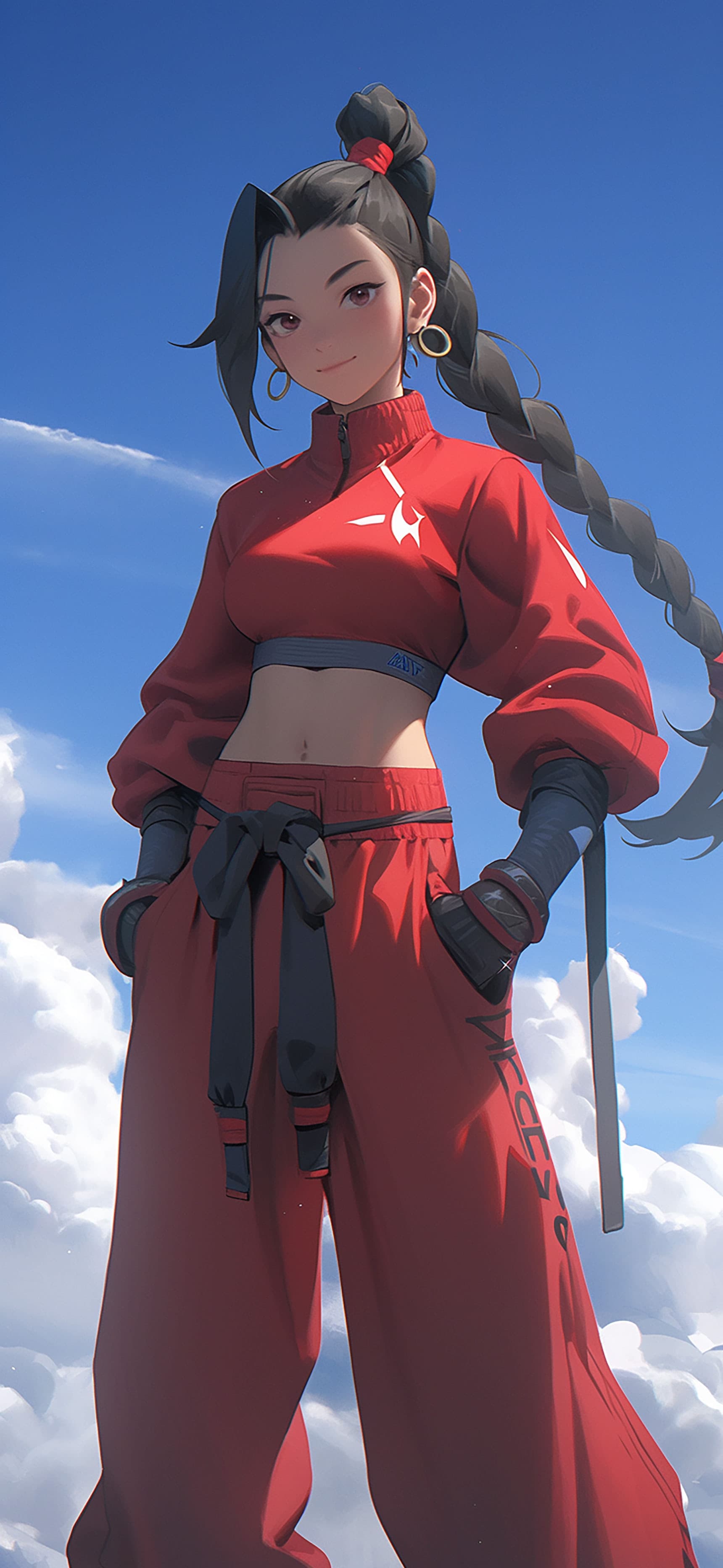 Crimson Fighter - free phone wallpaper