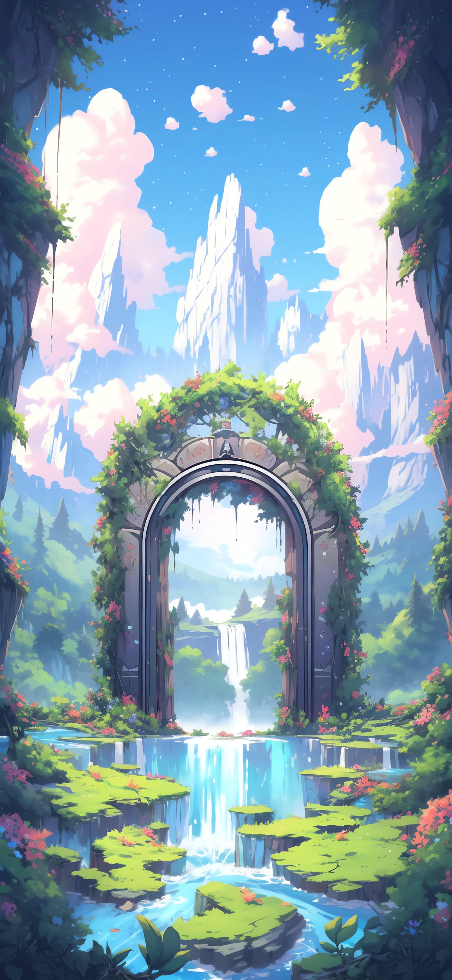 Enchanted Garden Portal - free phone wallpaper