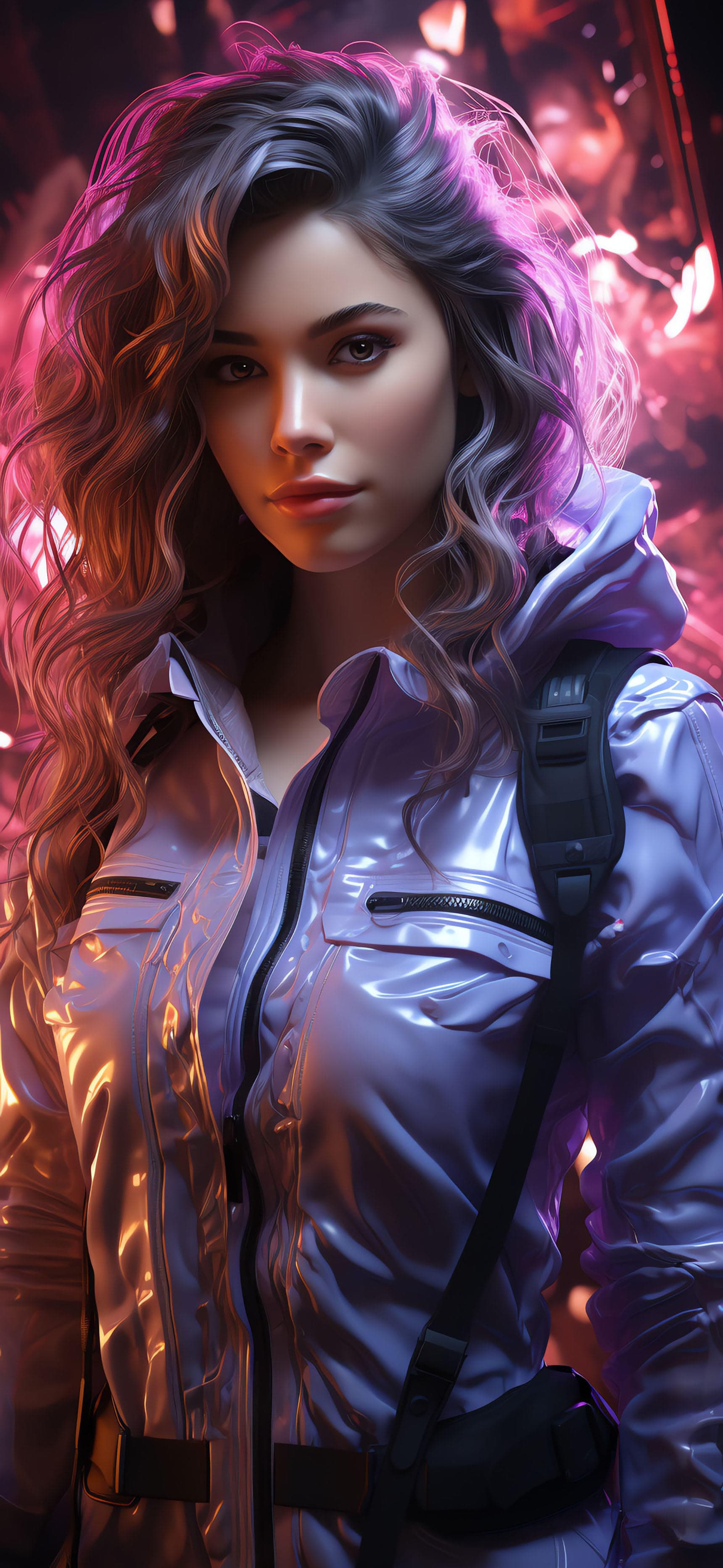 Cyberpunk Girl Style - free phone wallpaper