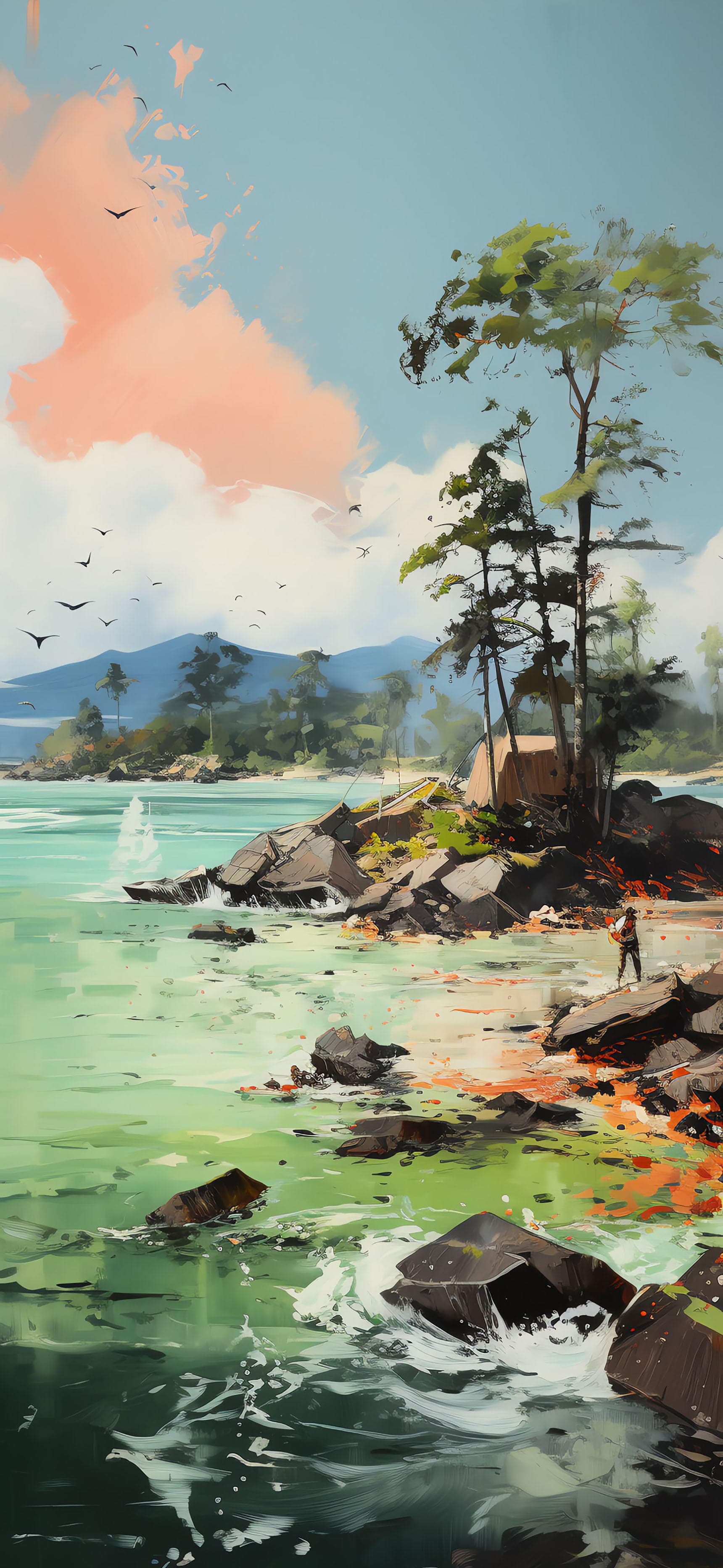 Coastal Serenity - free phone wallpaper