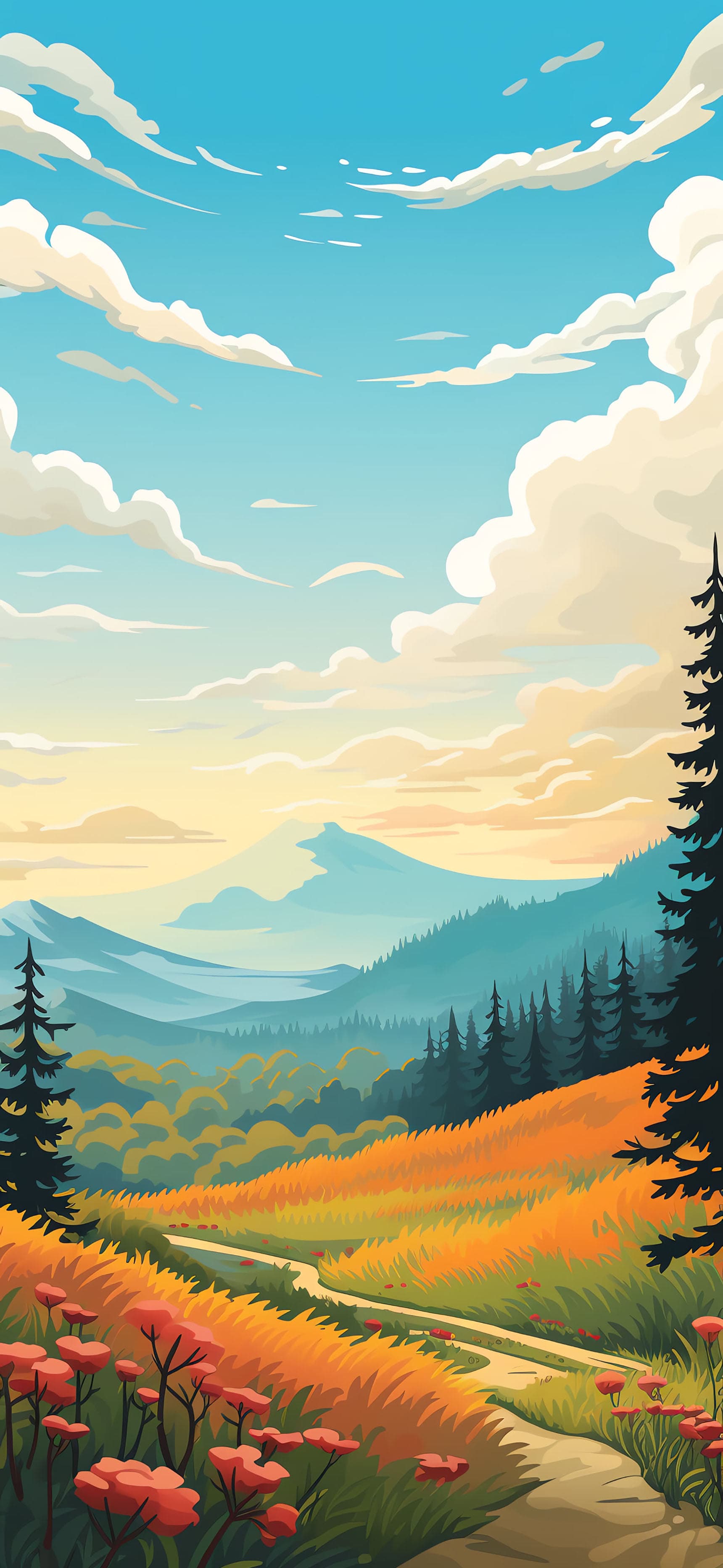 Autumn Vista - free phone wallpaper