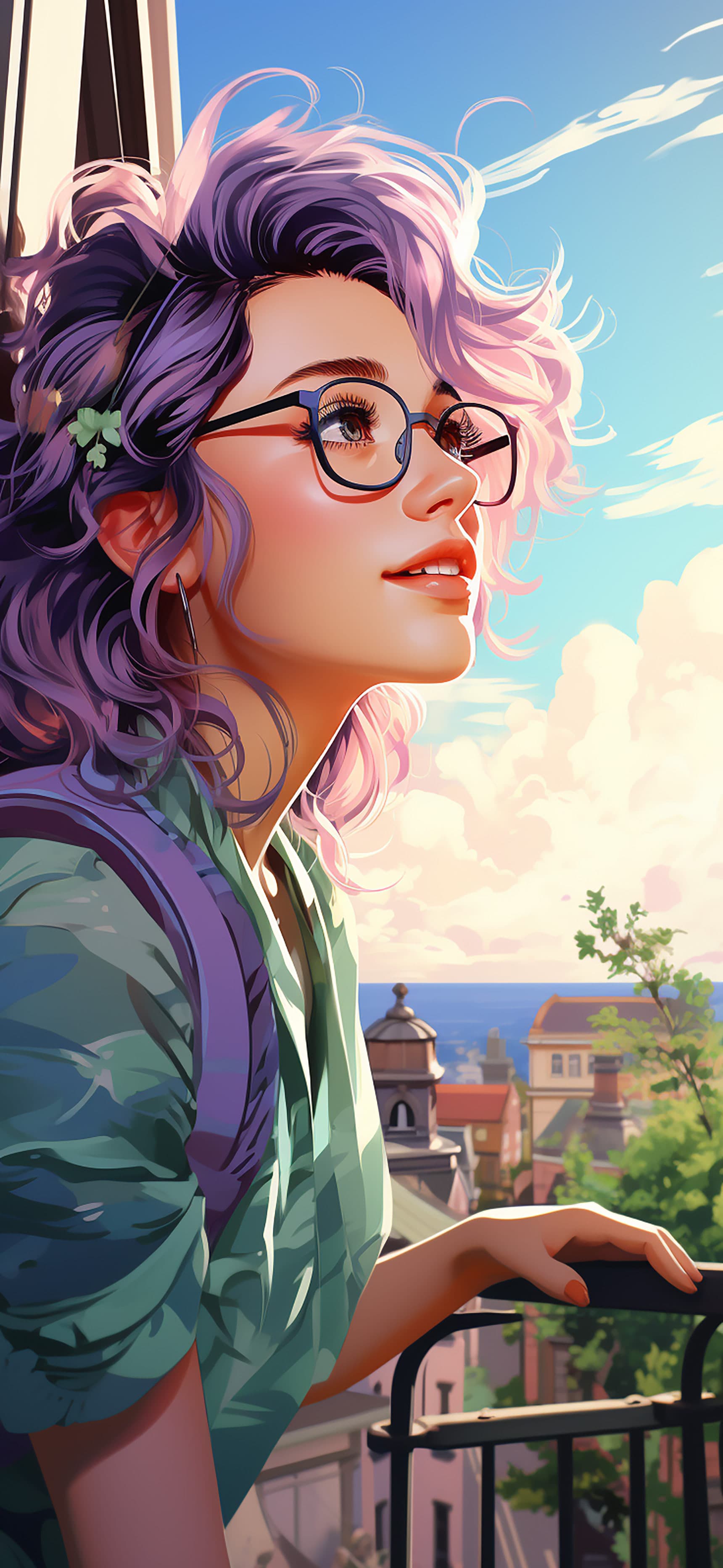 Rooftop View - free phone wallpaper