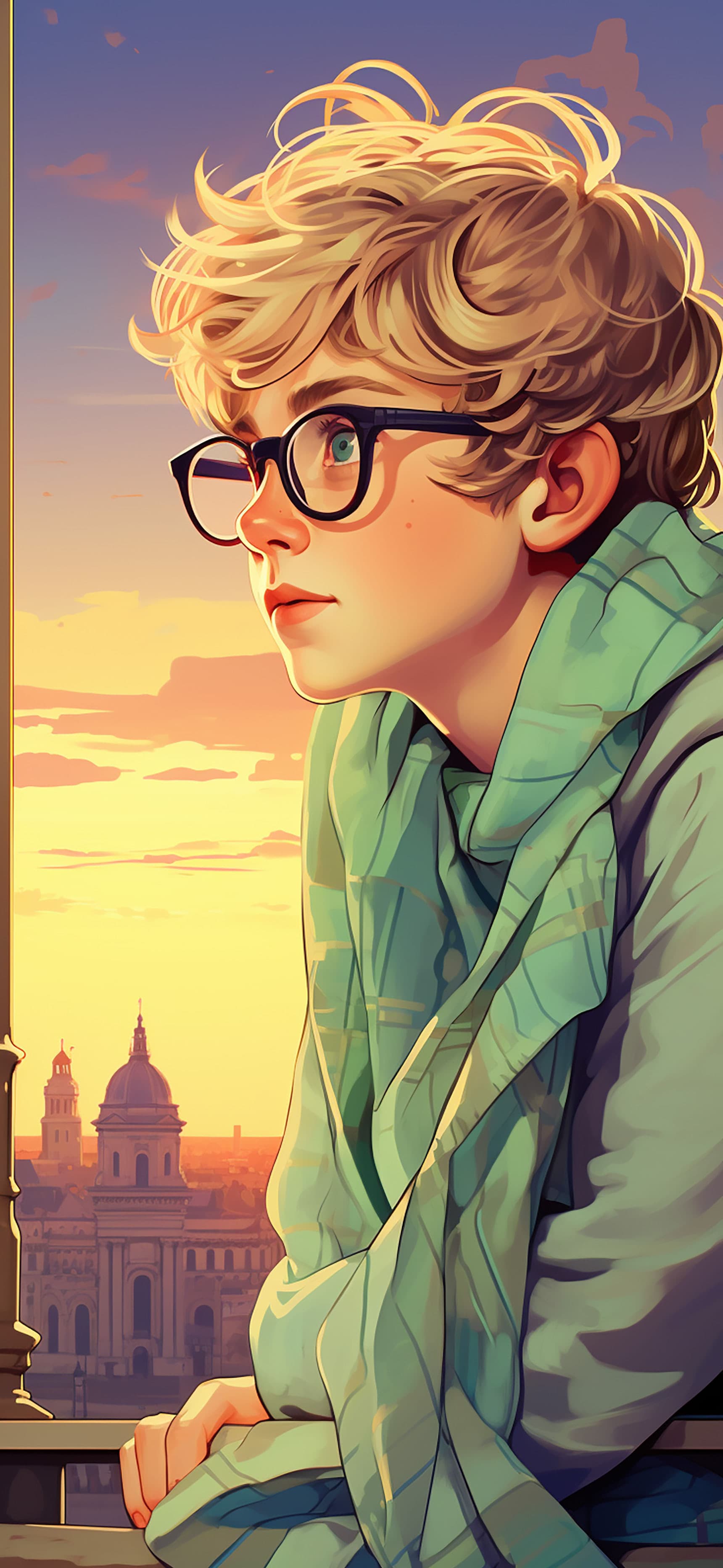 Contemplative Gaze - free phone wallpaper