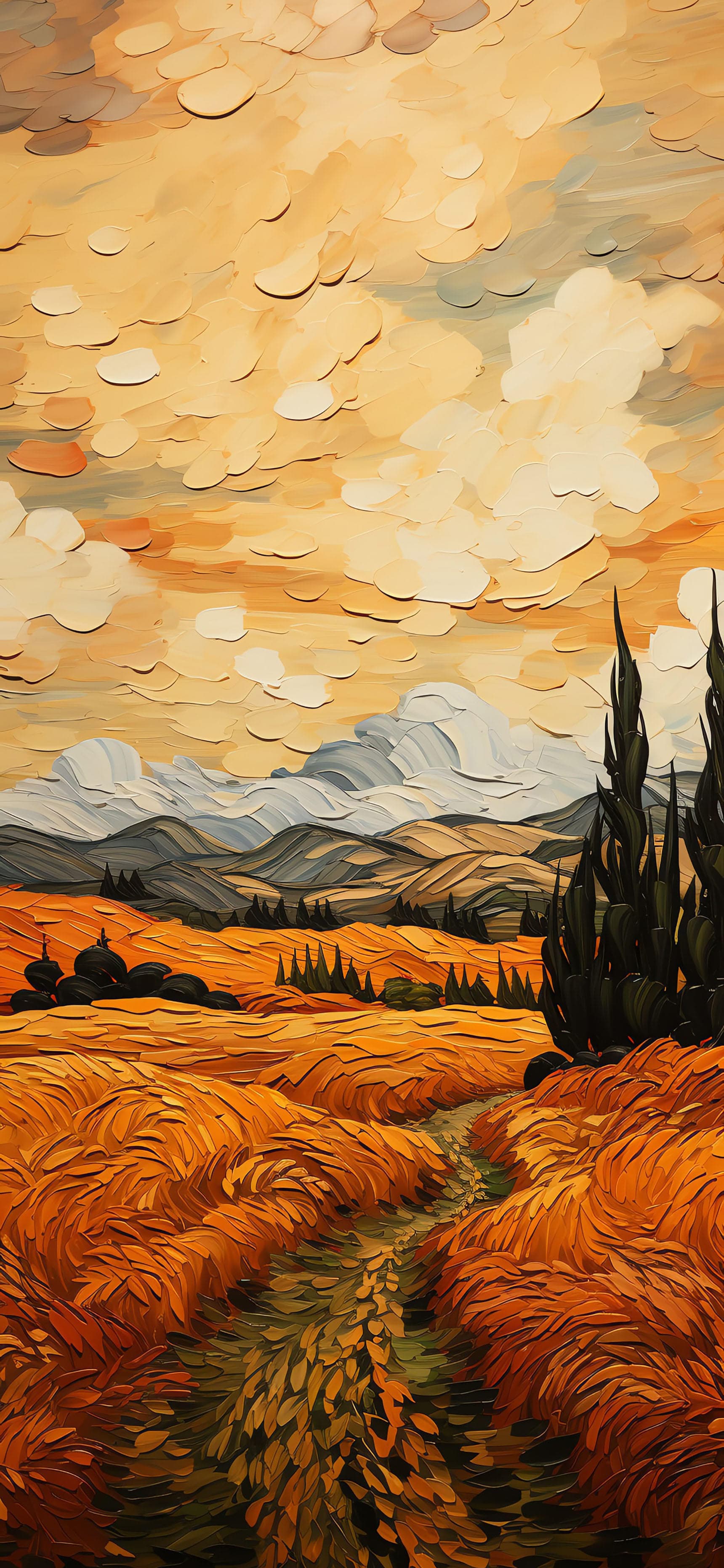Golden Fields - free phone wallpaper
