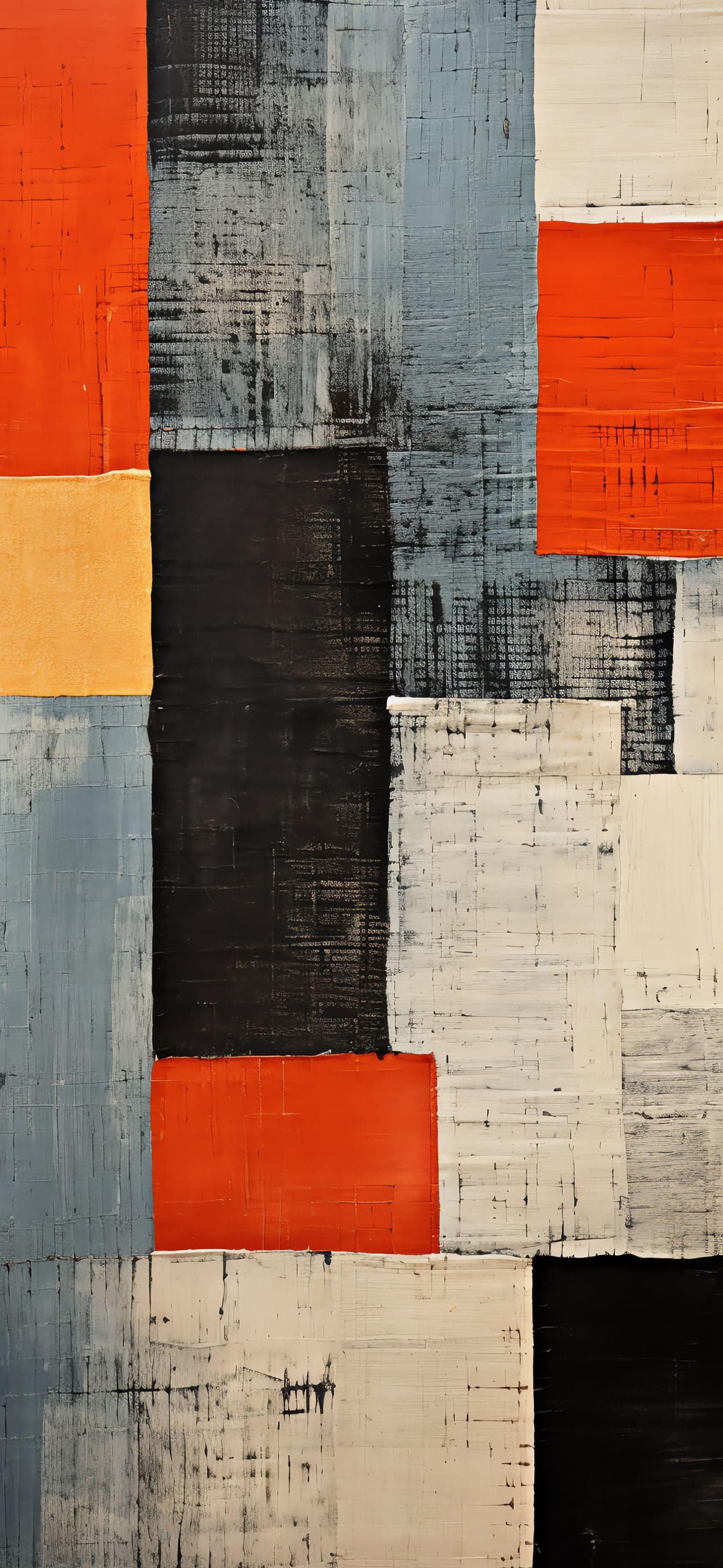 Abstract Block Painting - free phone wallpaper