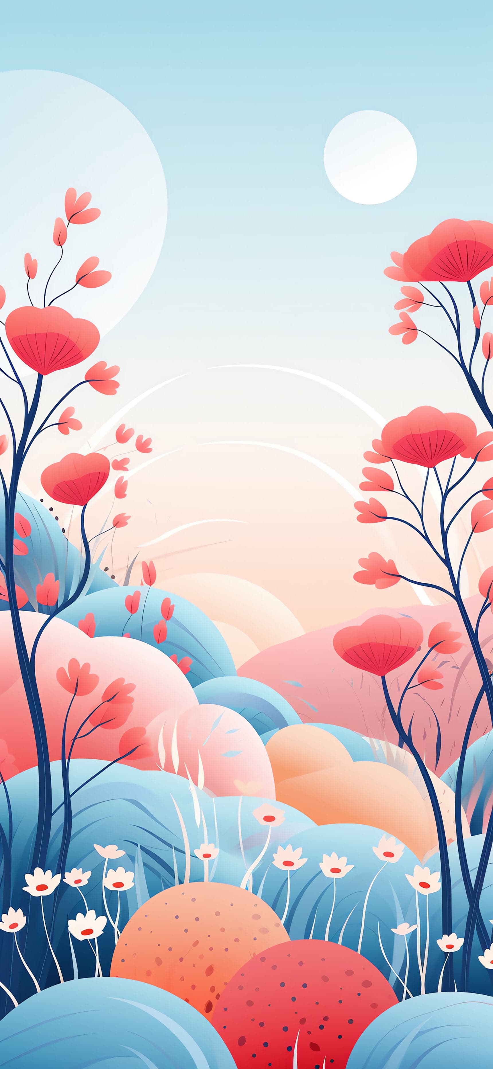 Pastel Floral Dream - free phone wallpaper