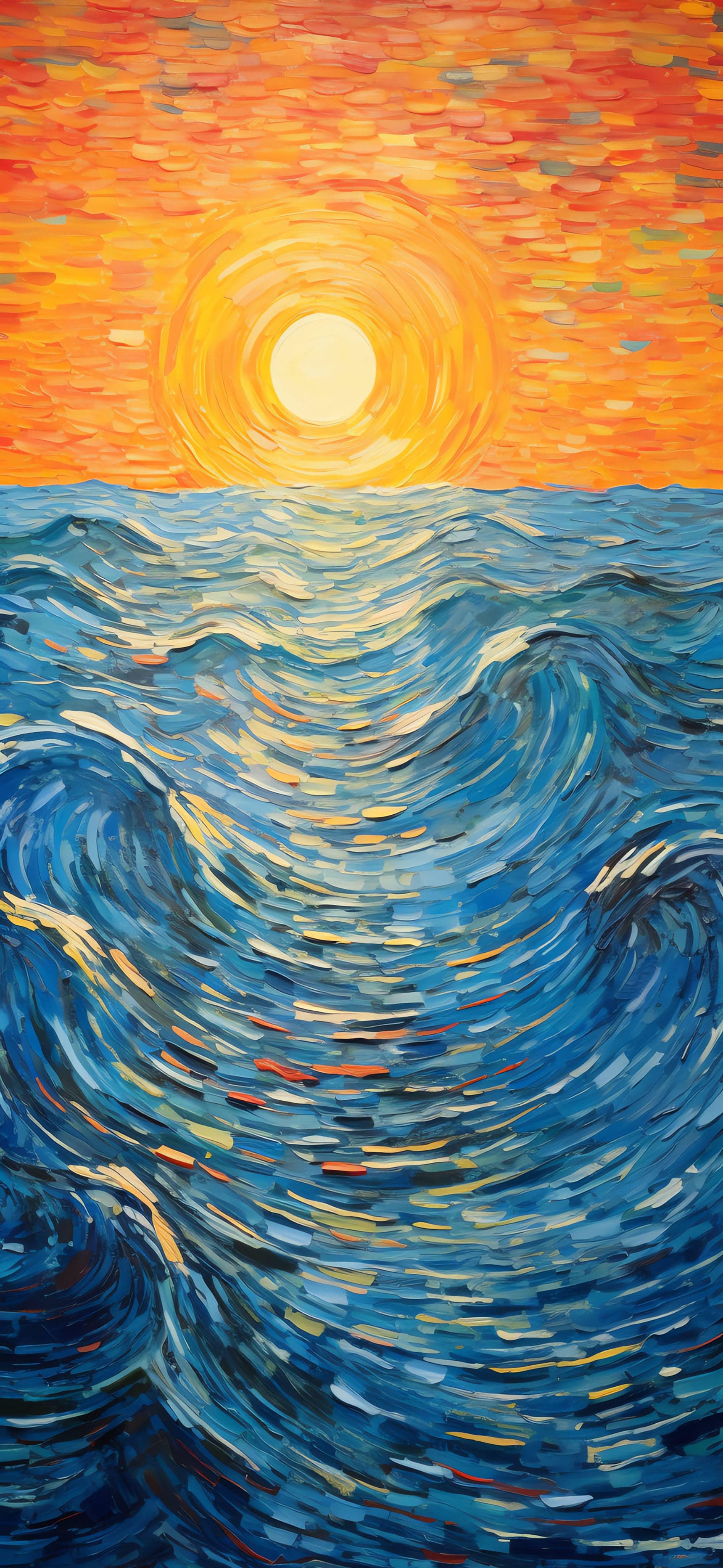Oceanic Sunrise - free phone wallpaper