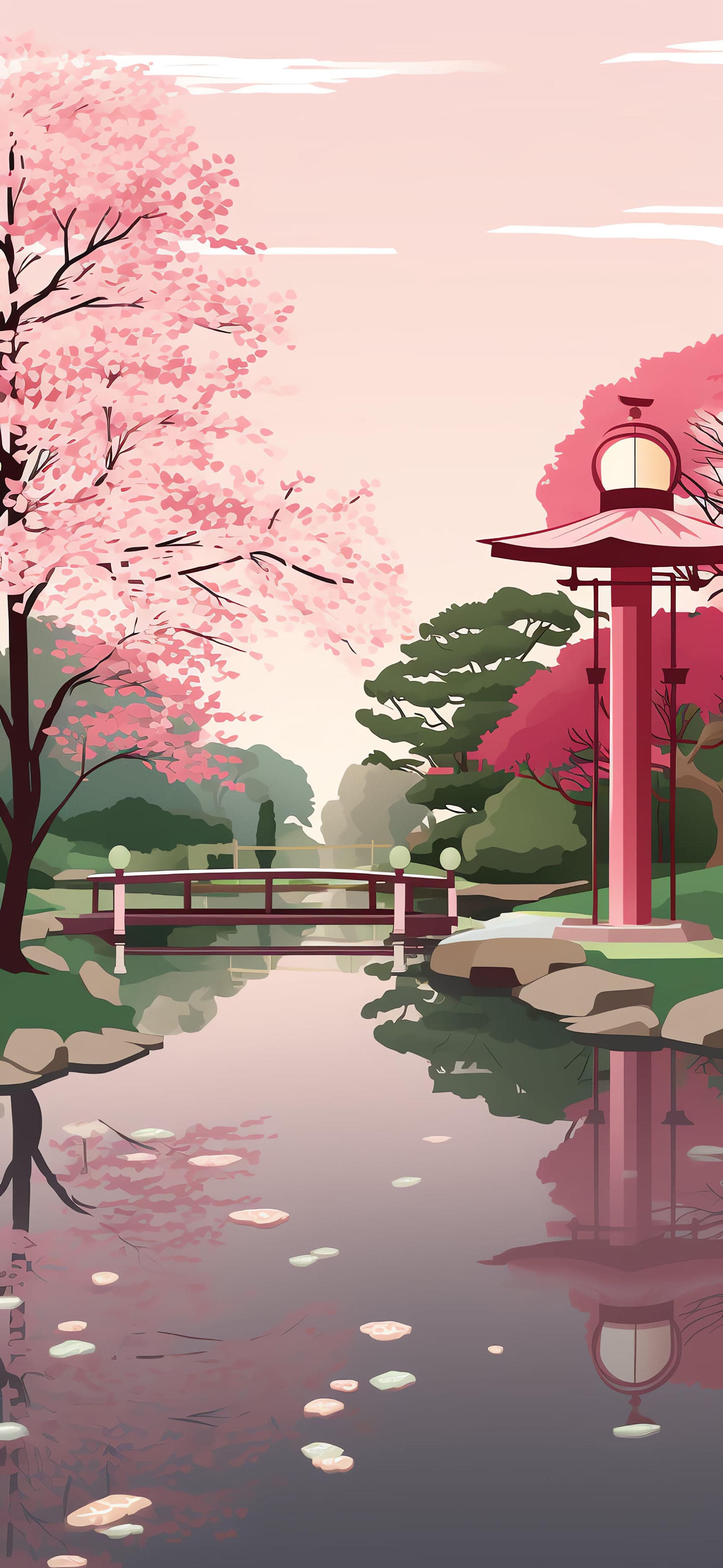 Sakura Serenity - free phone wallpaper