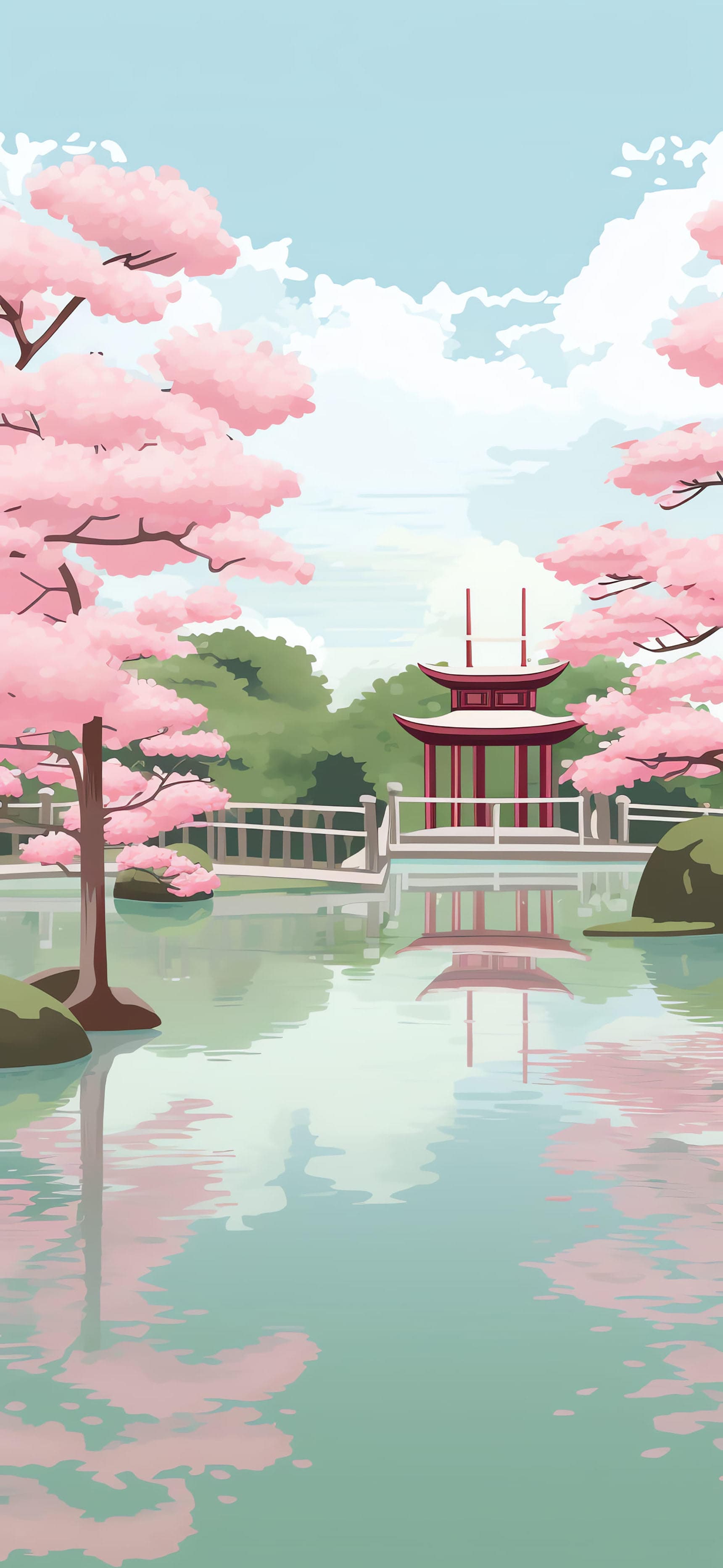 Sakura Serenity - free phone wallpaper