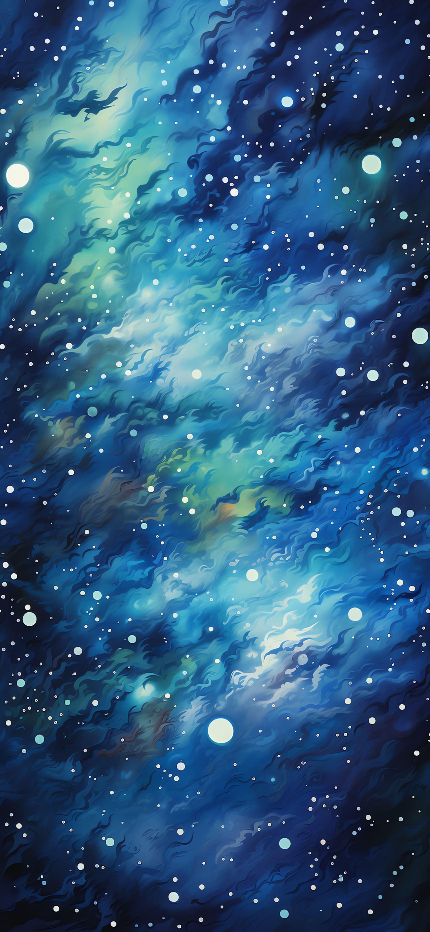 Cosmic Nebula Swirls - free phone wallpaper