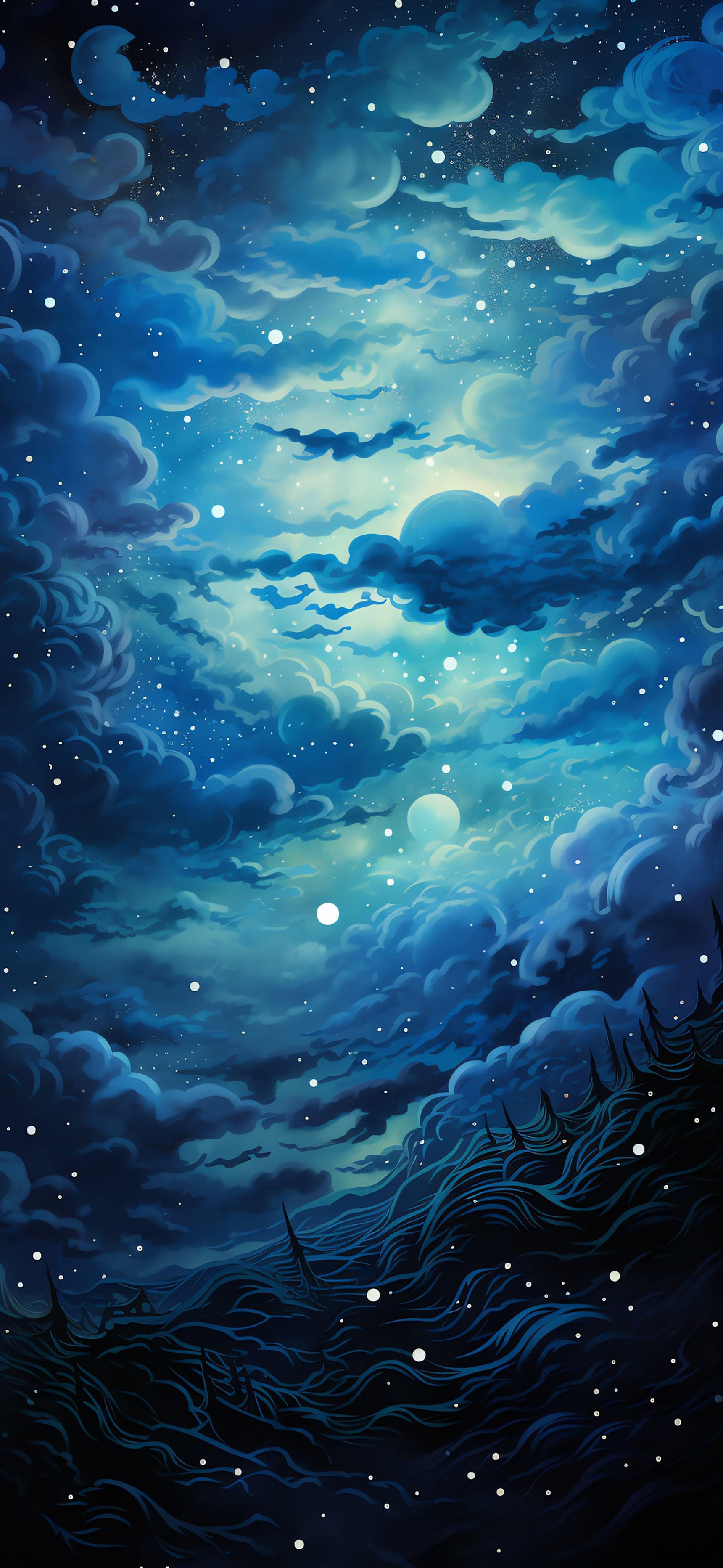 Starry Night Sky - free phone wallpaper