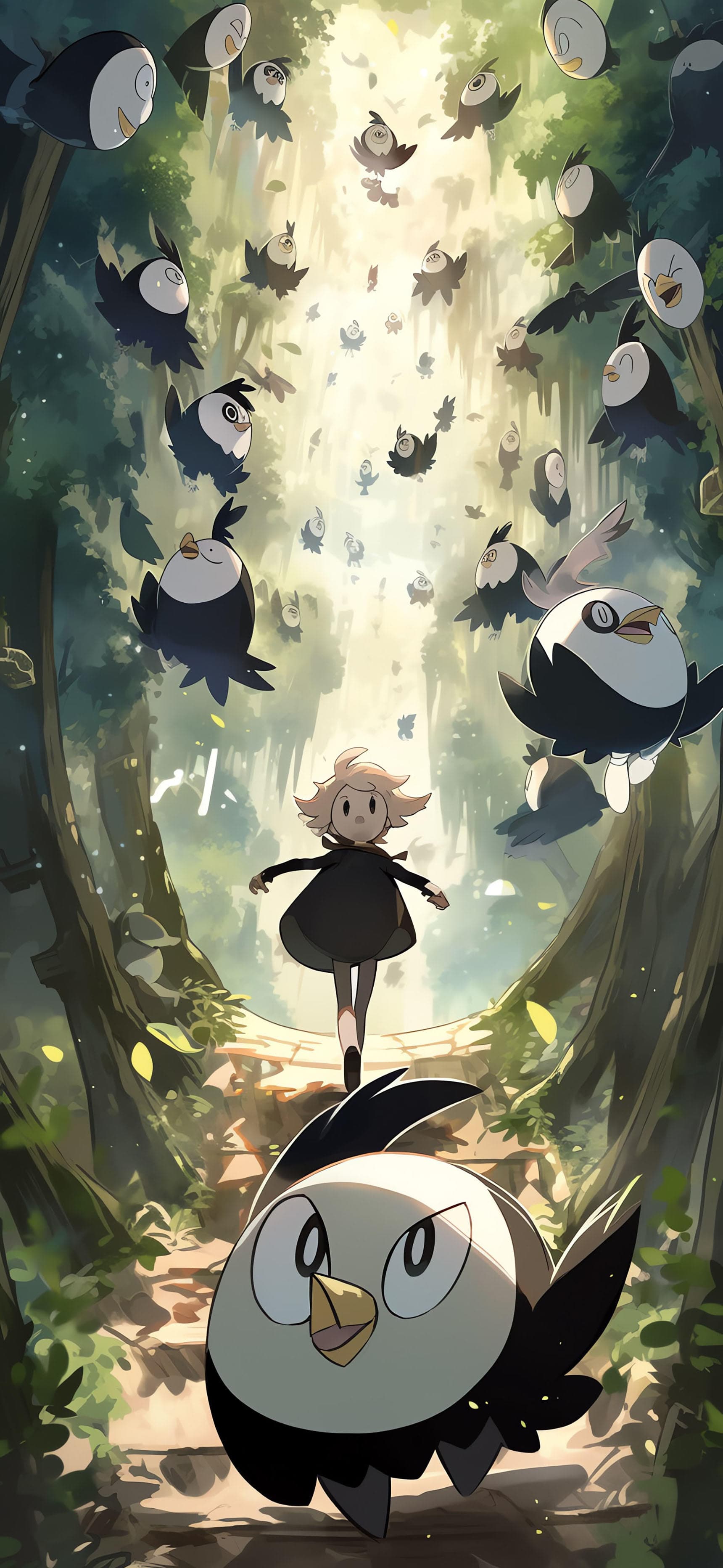 Bird Escapade - free phone wallpaper