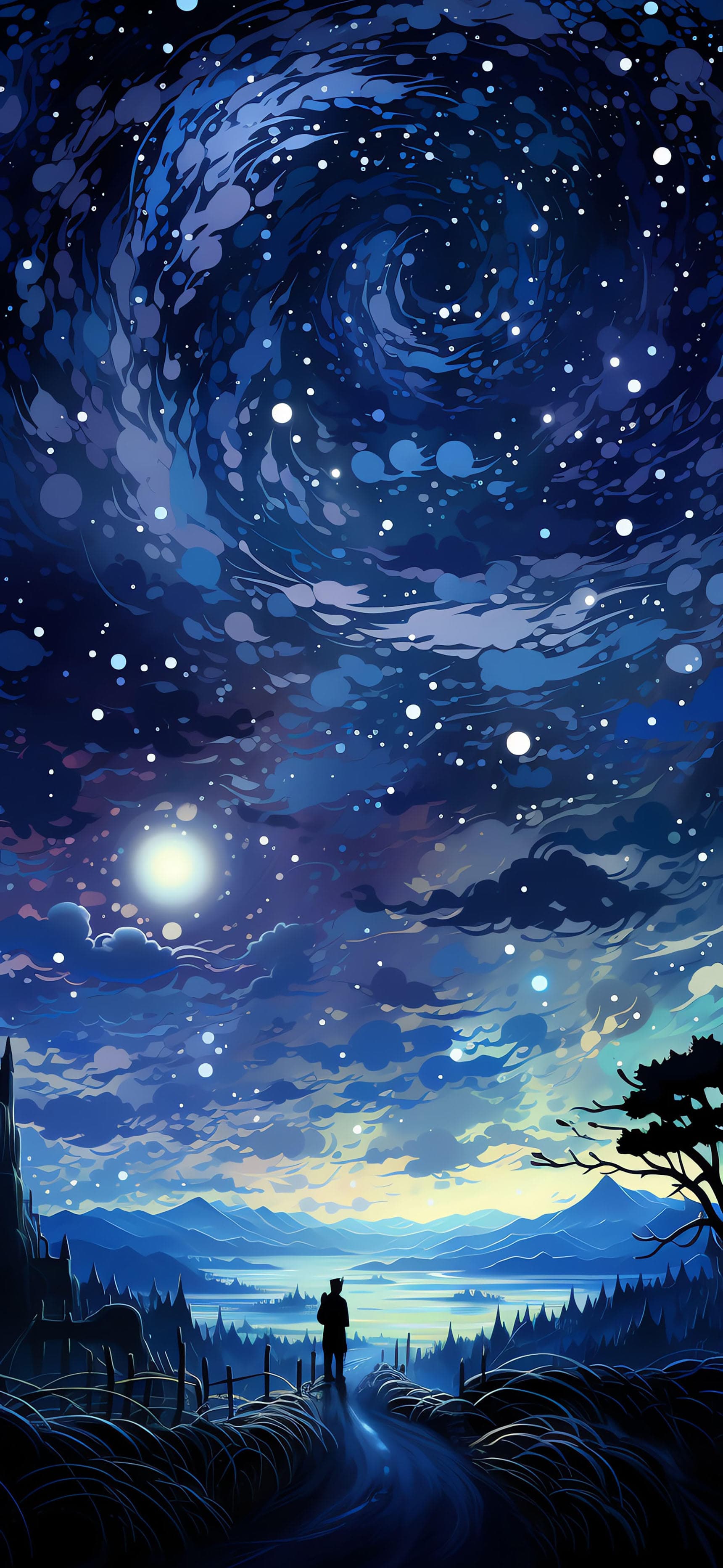 Starry Night Dream - free phone wallpaper