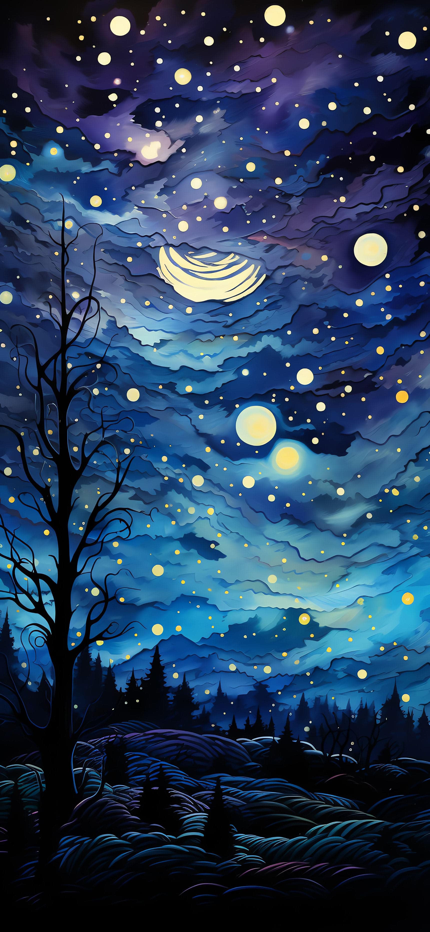 Starry Night - free phone wallpaper